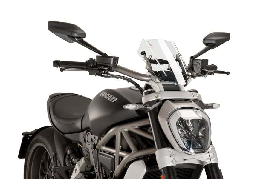 Puig Sport Screen | Clear | Ducati X Diavel 2016>Current-M8921W-Screens-Pyramid Motorcycle Accessories