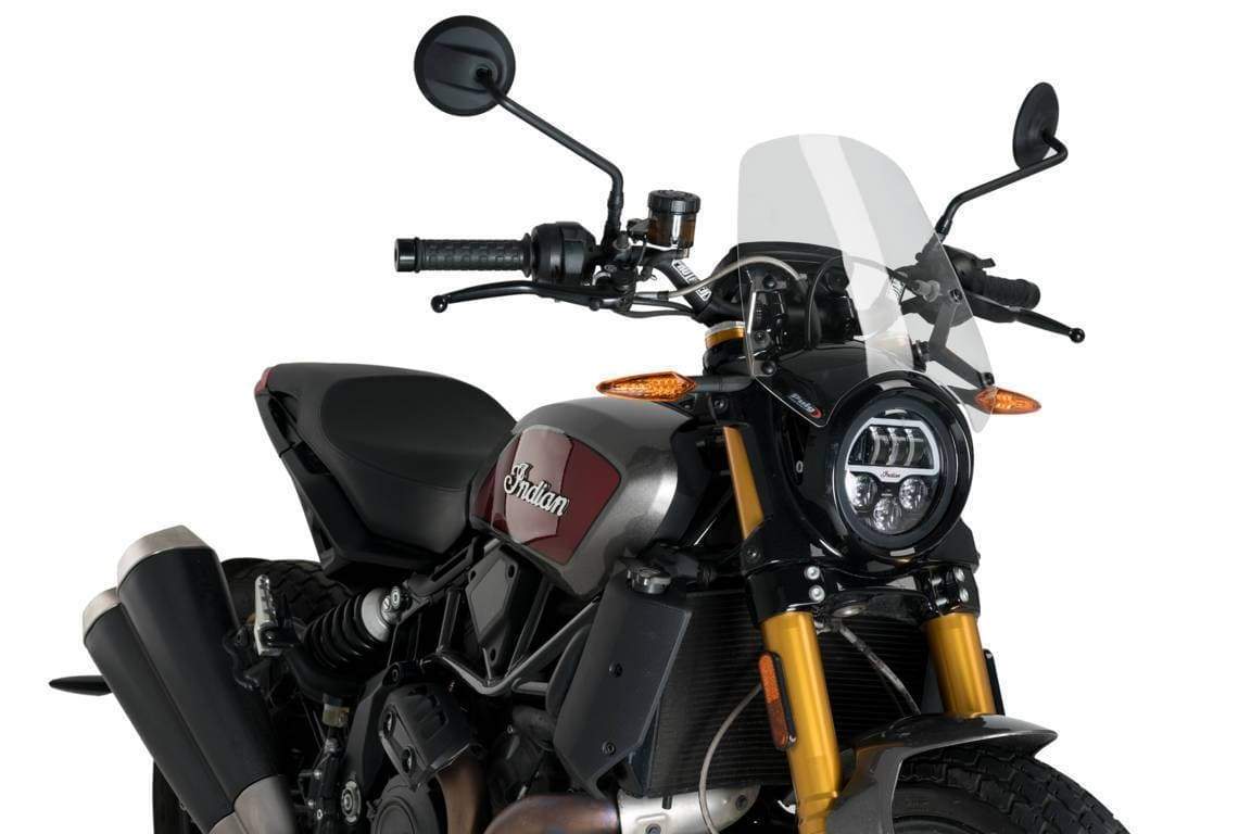 Puig Sport Screen | Clear | Indian FTR 1200/S 2019>Current-M3834W-Screens-Pyramid Motorcycle Accessories