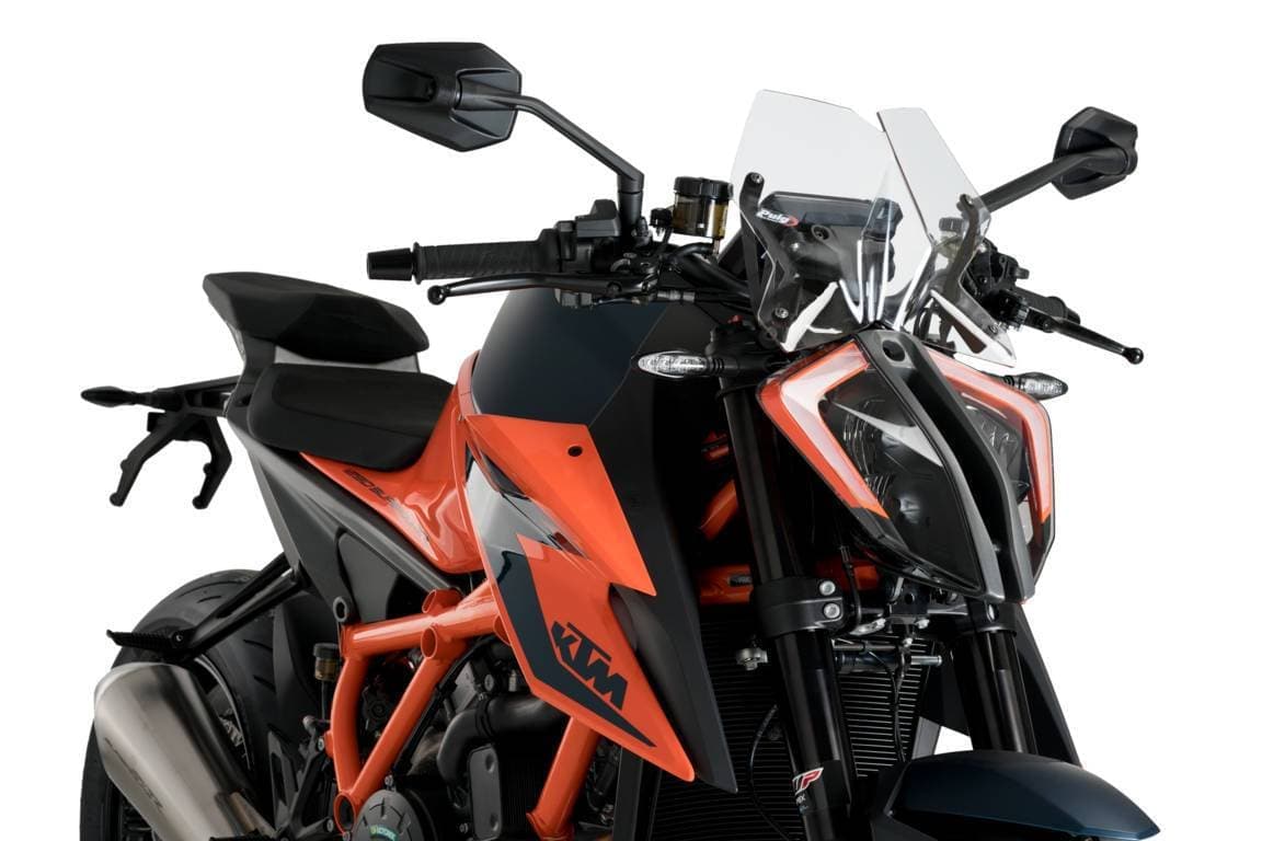 Puig Sport Screen | Clear | KTM 1290 Superduke R 2020>Current-M20425W-Screens-Pyramid Motorcycle Accessories