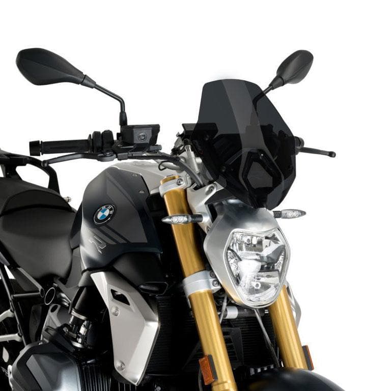 Puig Sport Screen | Dark Smoke | BMW R 1250 R 2019>Current (With BMW screen support)-Screens-Pyramid Motorcycle Accessories