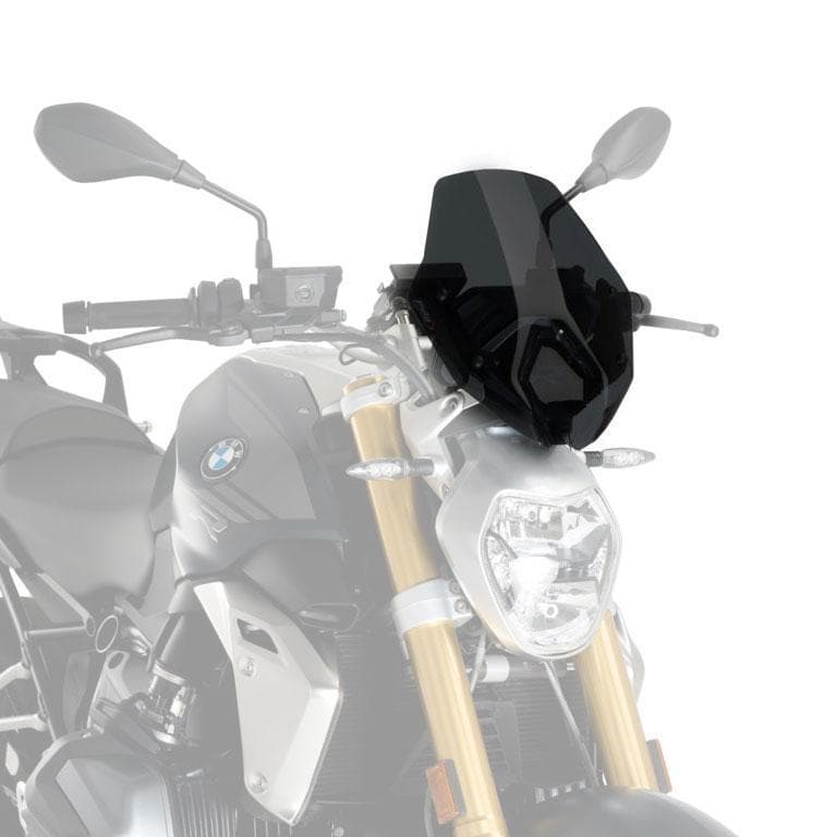 Puig Sport Screen | Dark Smoke | BMW R 1250 R 2019>Current (With BMW screen support)-Screens-Pyramid Motorcycle Accessories
