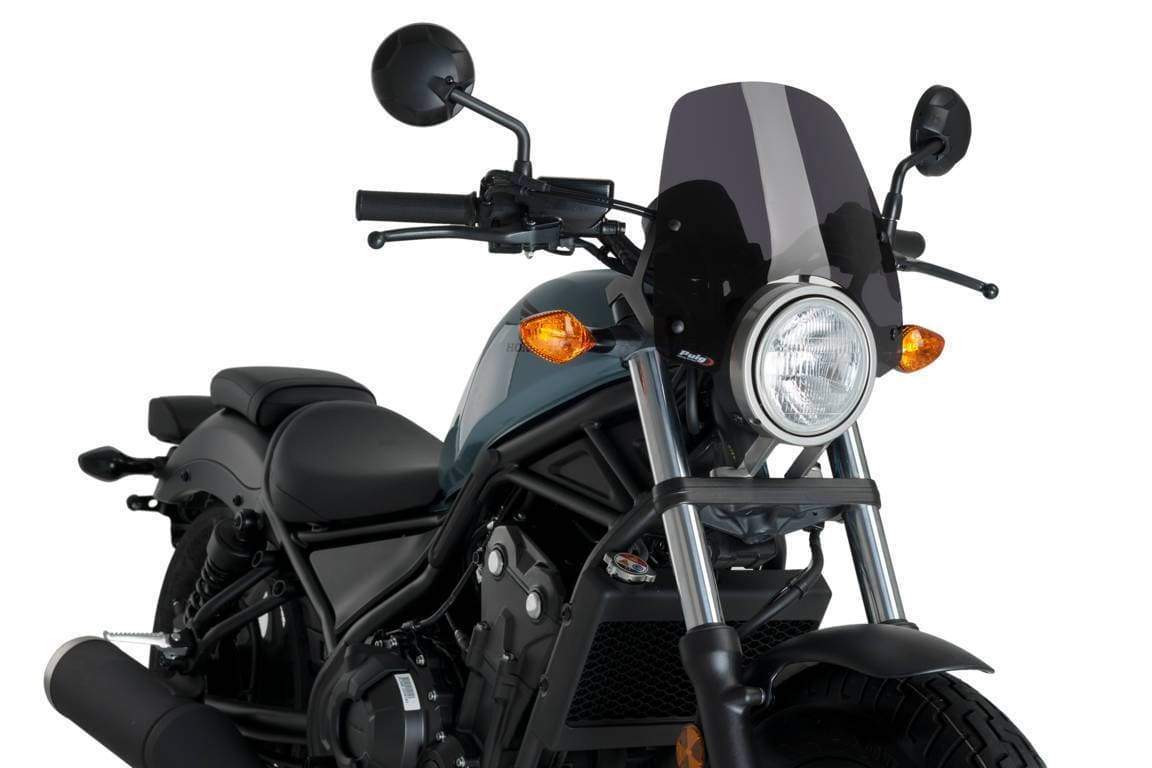 Puig Sport Screen | Dark Smoke | Honda CMX 300 Rebel 2017>Current-M3829F-Screens-Pyramid Motorcycle Accessories