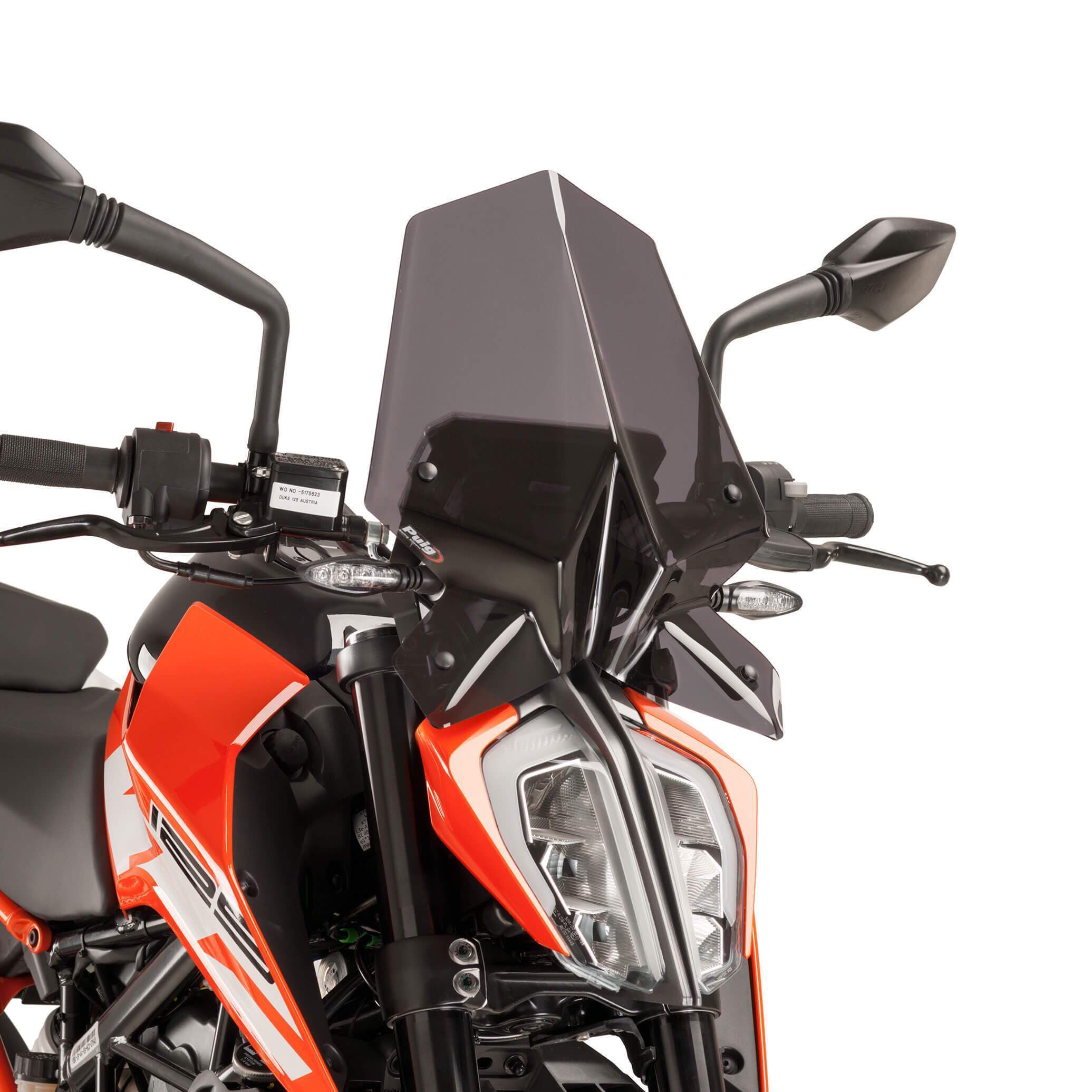 Puig Sport Screen | Dark Smoke | KTM 125 Duke 2017>2023 -  Shop name