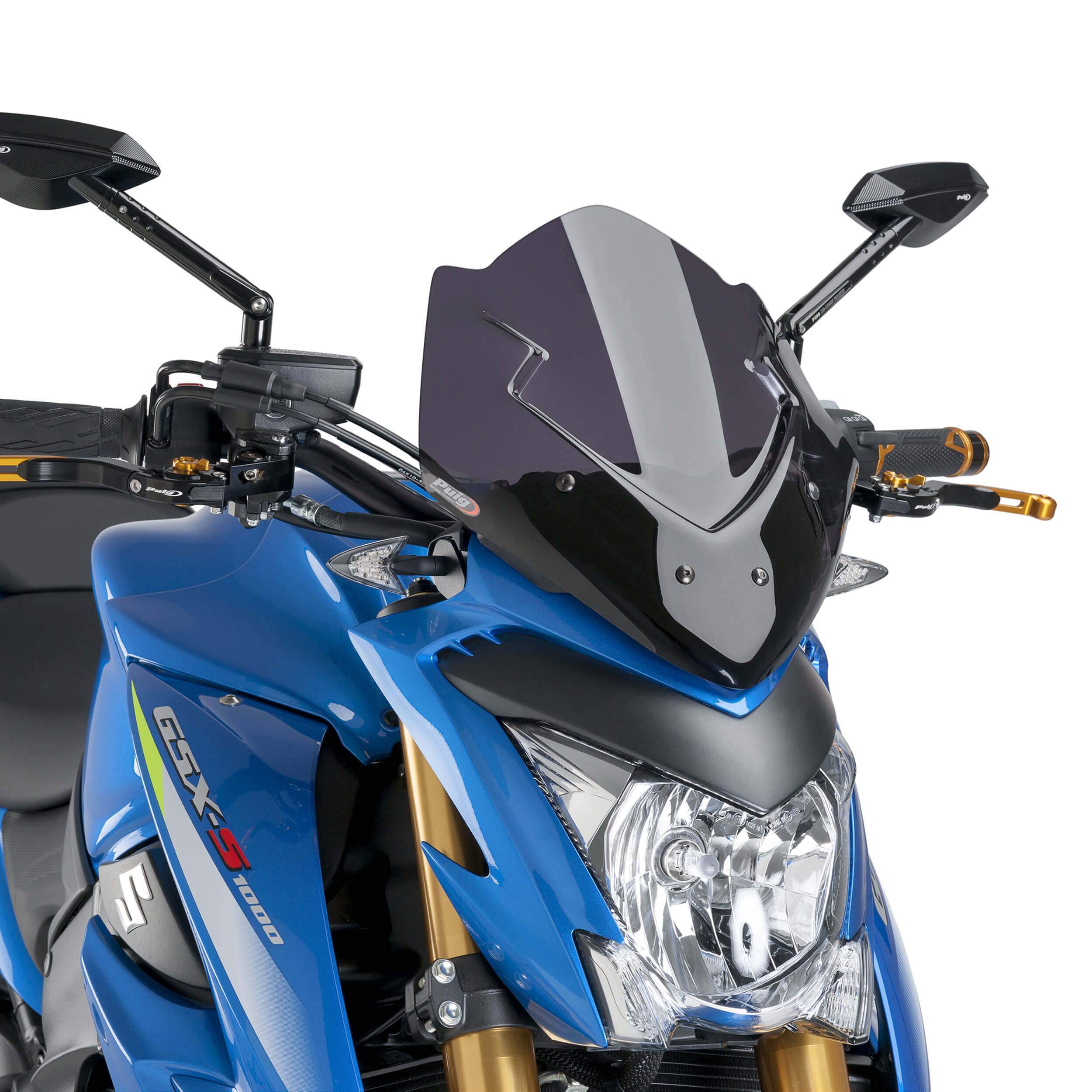 Puig Sport Screen | Dark Smoke | Suzuki GSX-S 1000 2015>2020-M7653F-Screens-Pyramid Motorcycle Accessories