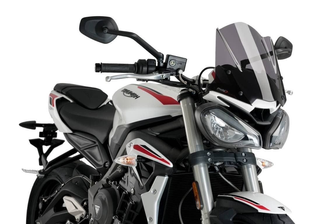 Puig Sport Screen | Dark Smoke | Triumph Street Triple 765 RS 2020>2022-M20432F-Screens-Pyramid Motorcycle Accessories