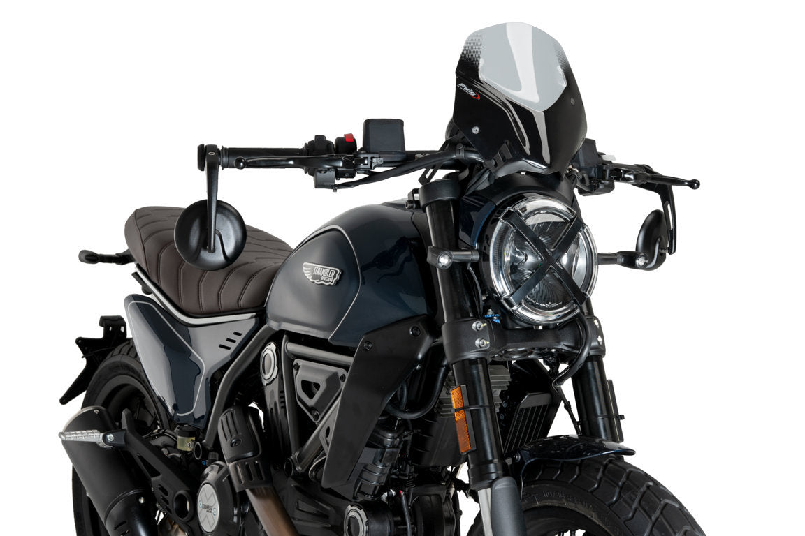 Puig Sport Screen | Light Smoke | Ducati Scrambler Full Throttle / Icon / Nightshift 2023>Current -  Shop name
