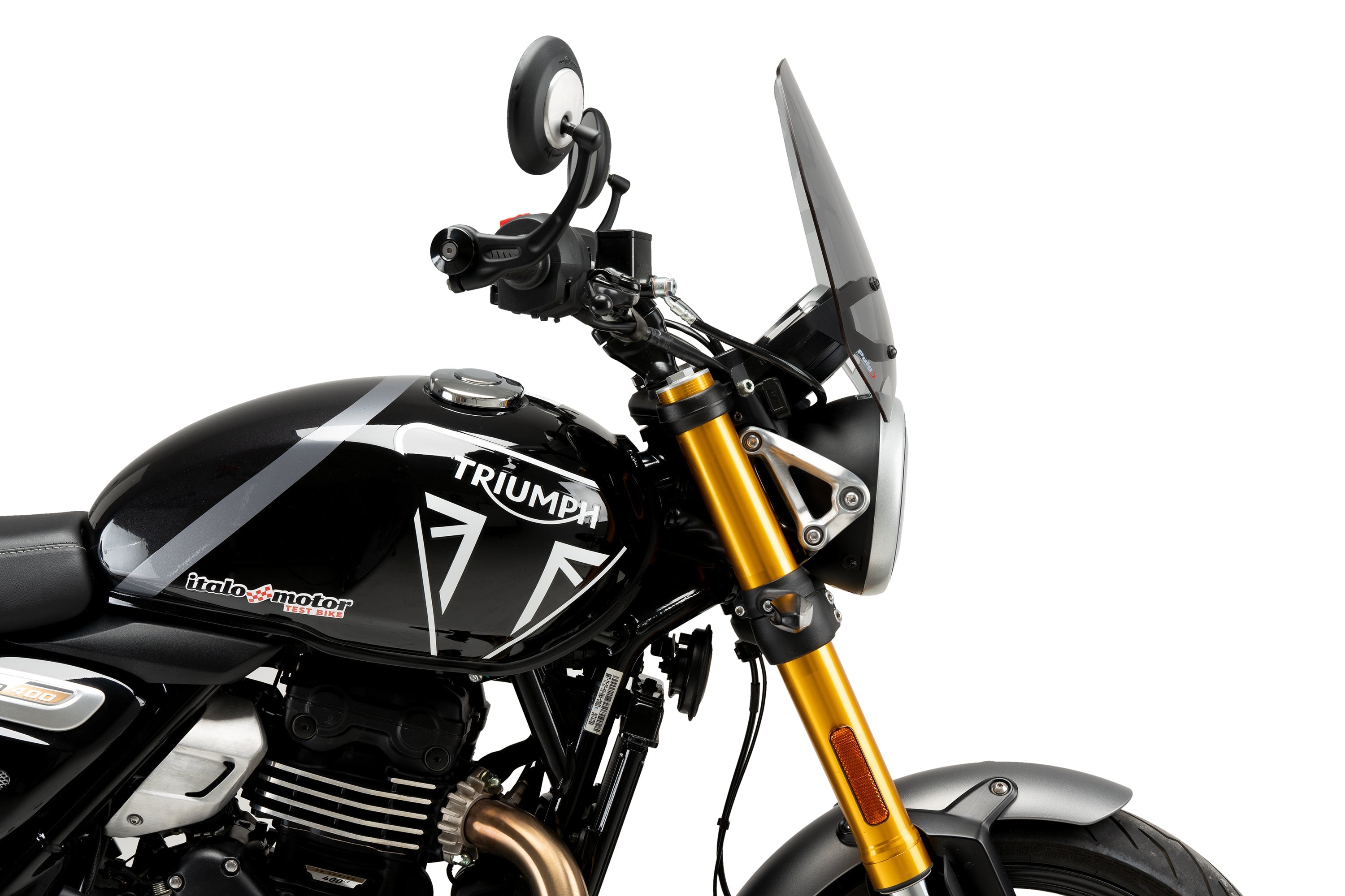 Puig Sport Screen | Light Smoke | Triumph Speed 400/Scrambler 400 X 2024>Current-Screens-Pyramid Motorcycle Accessories