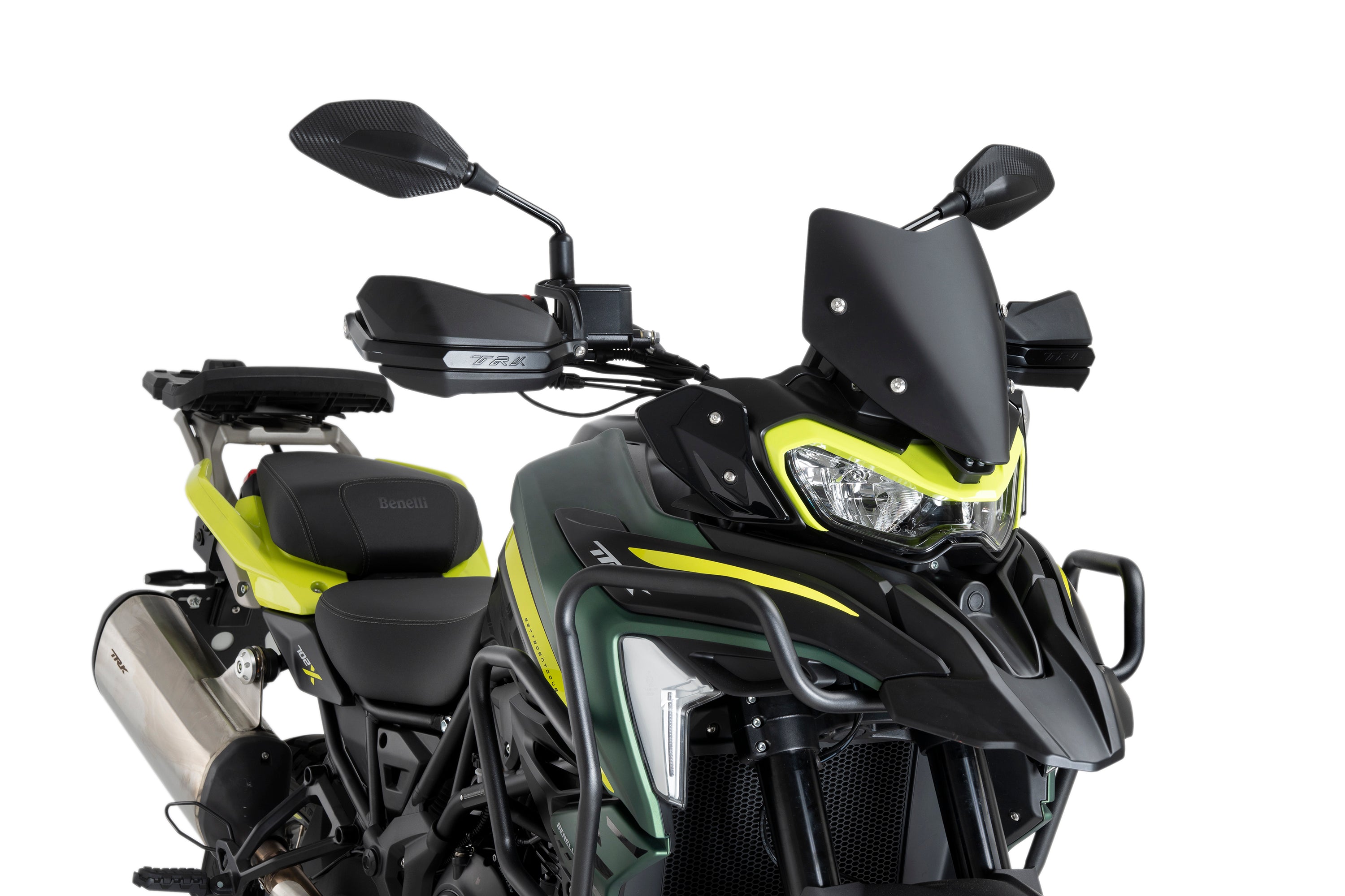 Puig Sport Screen | Matte Black (Opaque) | Benelli TRK 702/X 2023>Current-Screens-Pyramid Motorcycle Accessories