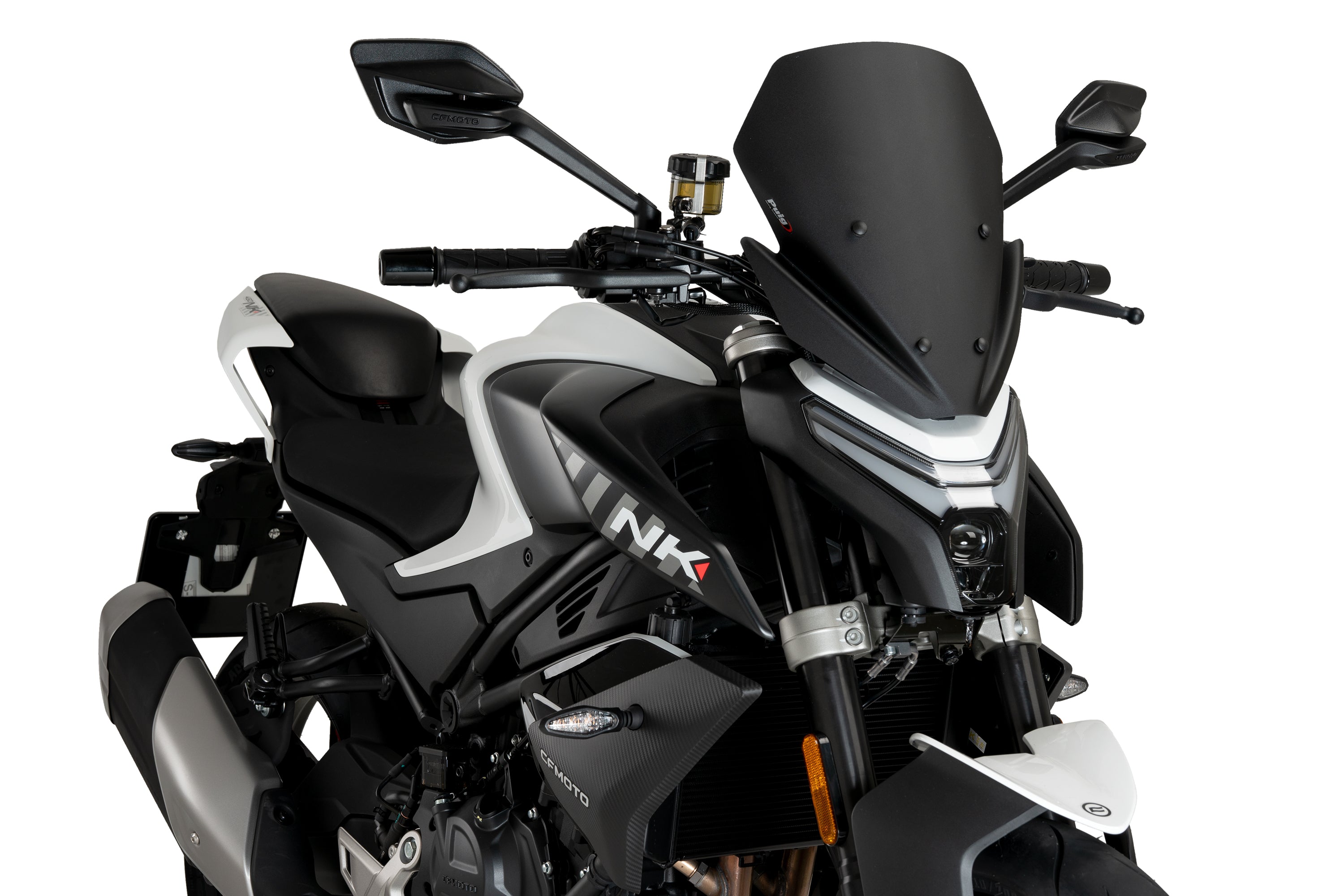 Puig Sport Screen | Matte Black (Opaque) | CFMoto 450 NK 2023>Current -  Shop name
