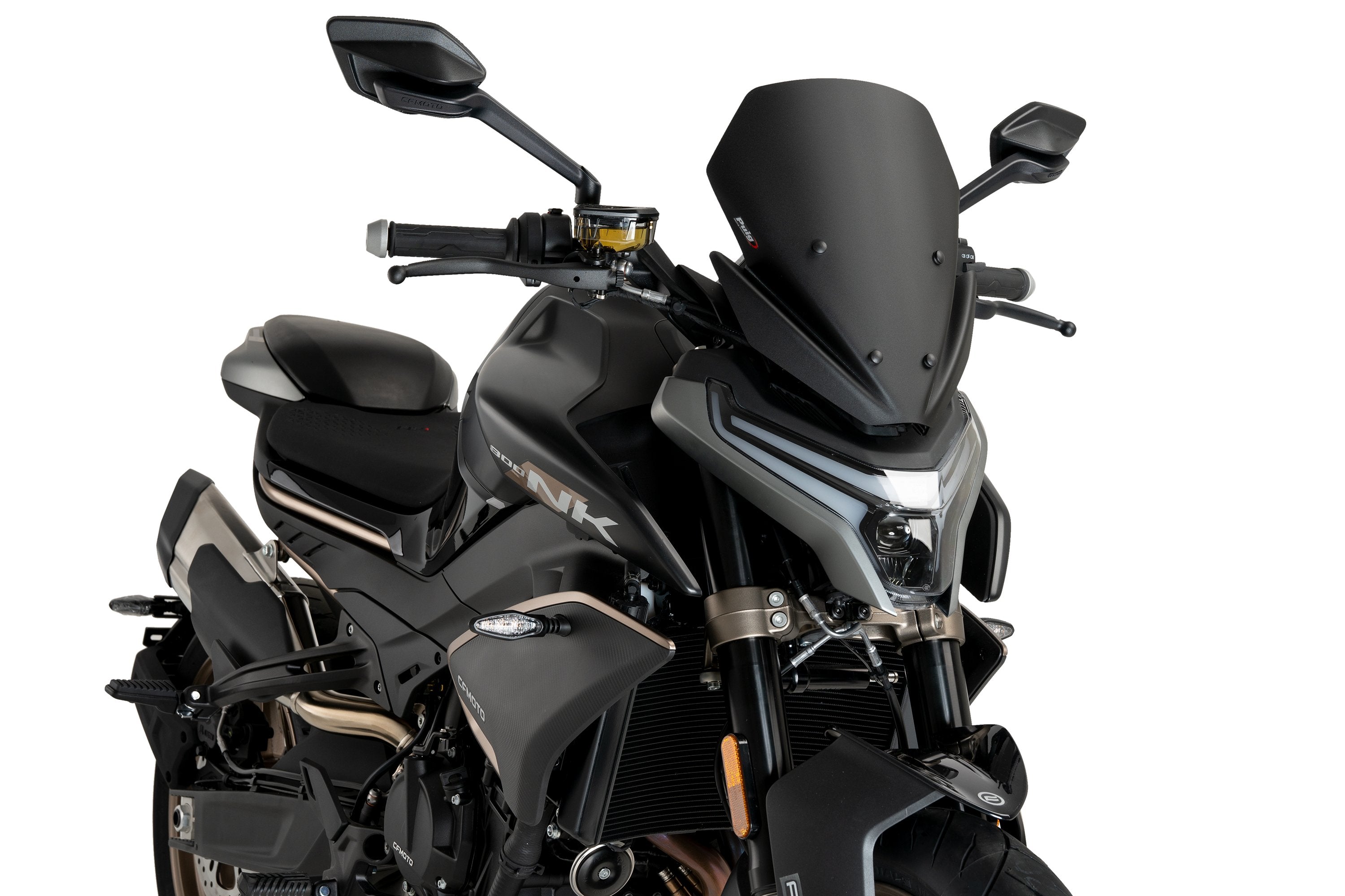 Puig Sport Screen | Matte Black (Opaque) | CFMoto 800 NK Advanced 2024>Current -  Shop name