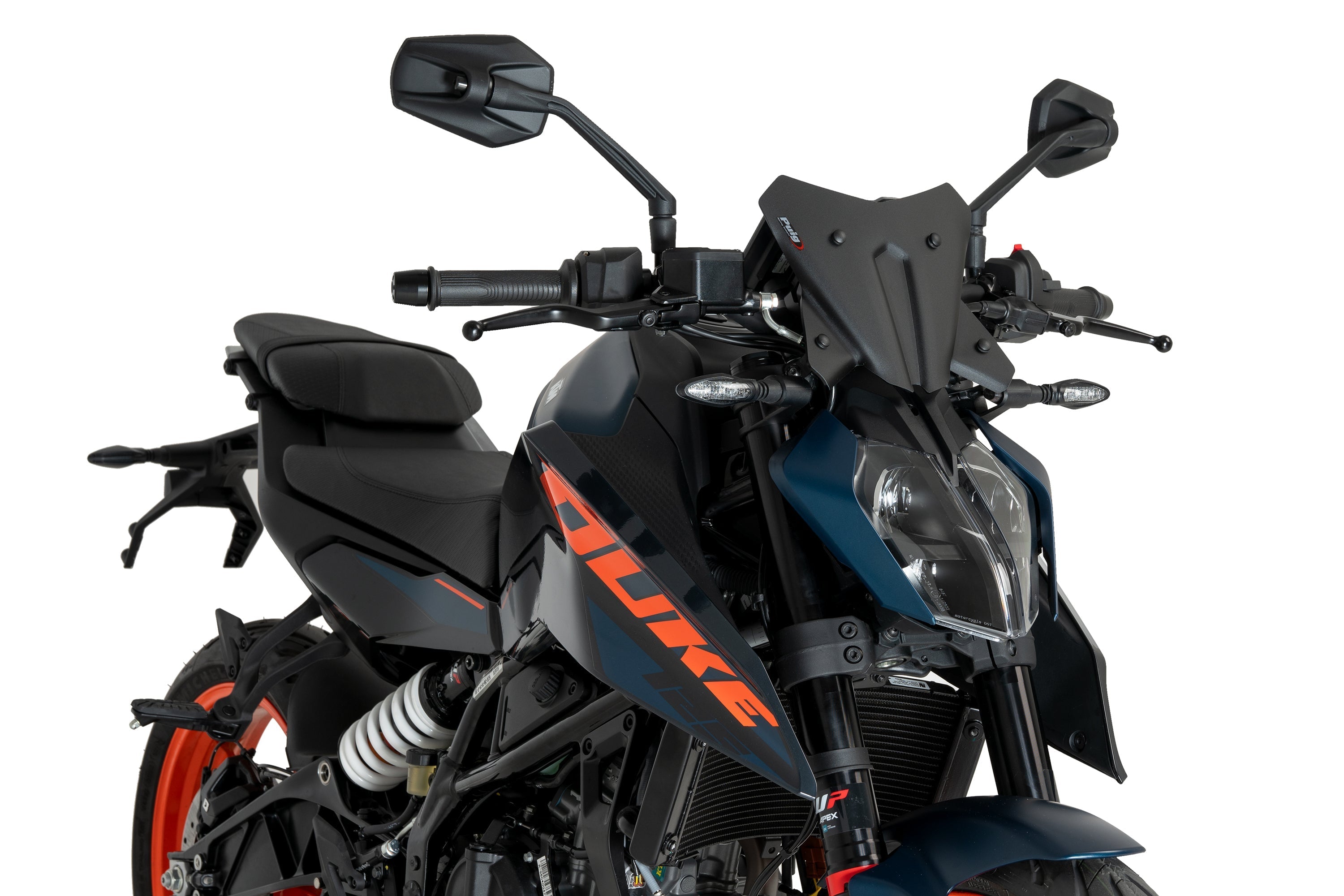 Puig Sport Screen | Matte Black (Opaque) | KTM 125/390 Duke 2024>Current -  Shop name