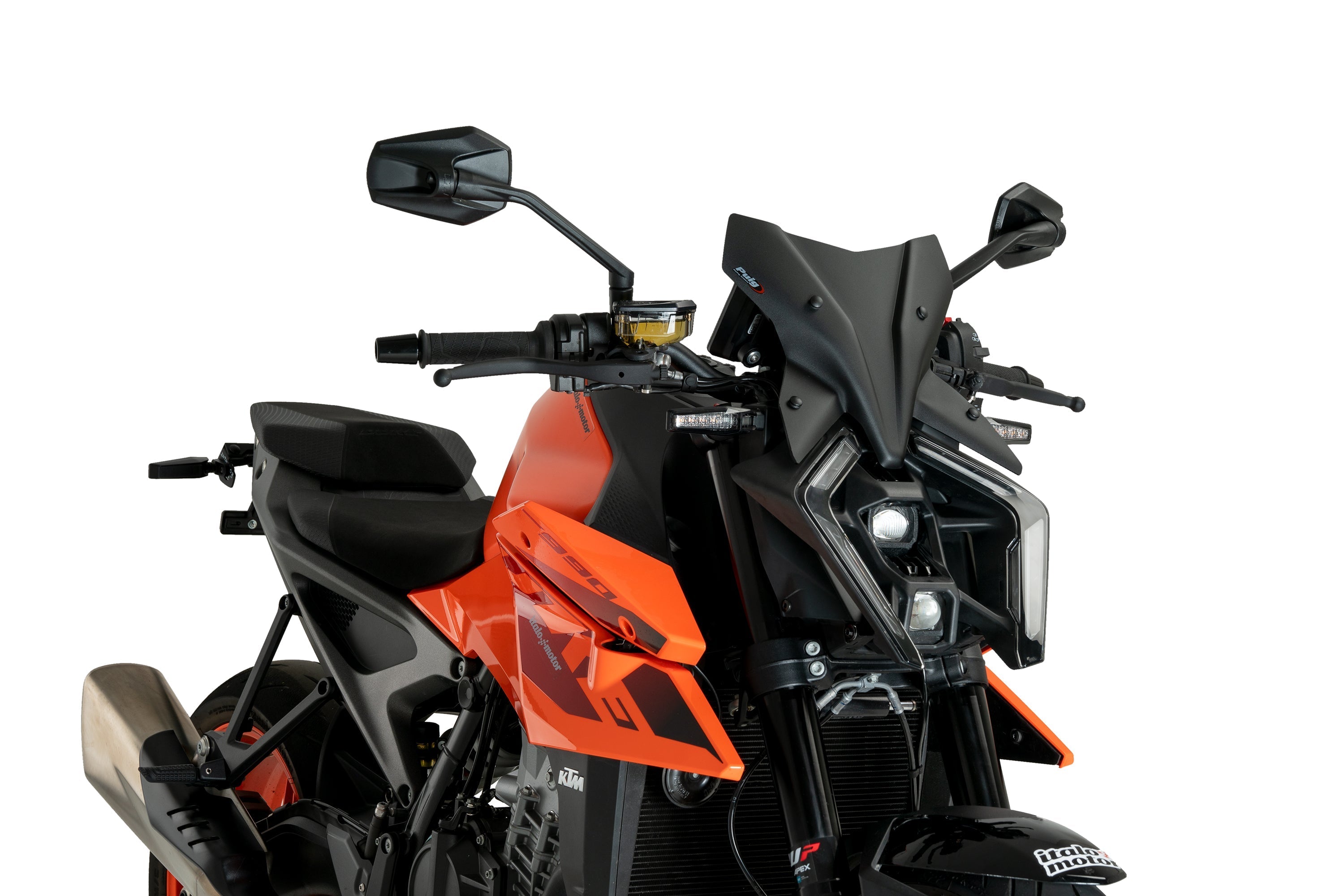 Puig Sport Screen | Matte Black (Opaque) | KTM 990 Duke 2024>Current -  Shop name
