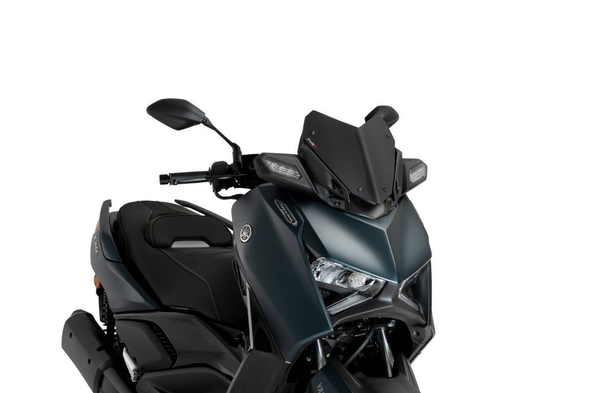 Puig Sport Screen | Matte Black | Yamaha XMAX 125/300 2023>Current-M21744J-Screens-Pyramid Motorcycle Accessories