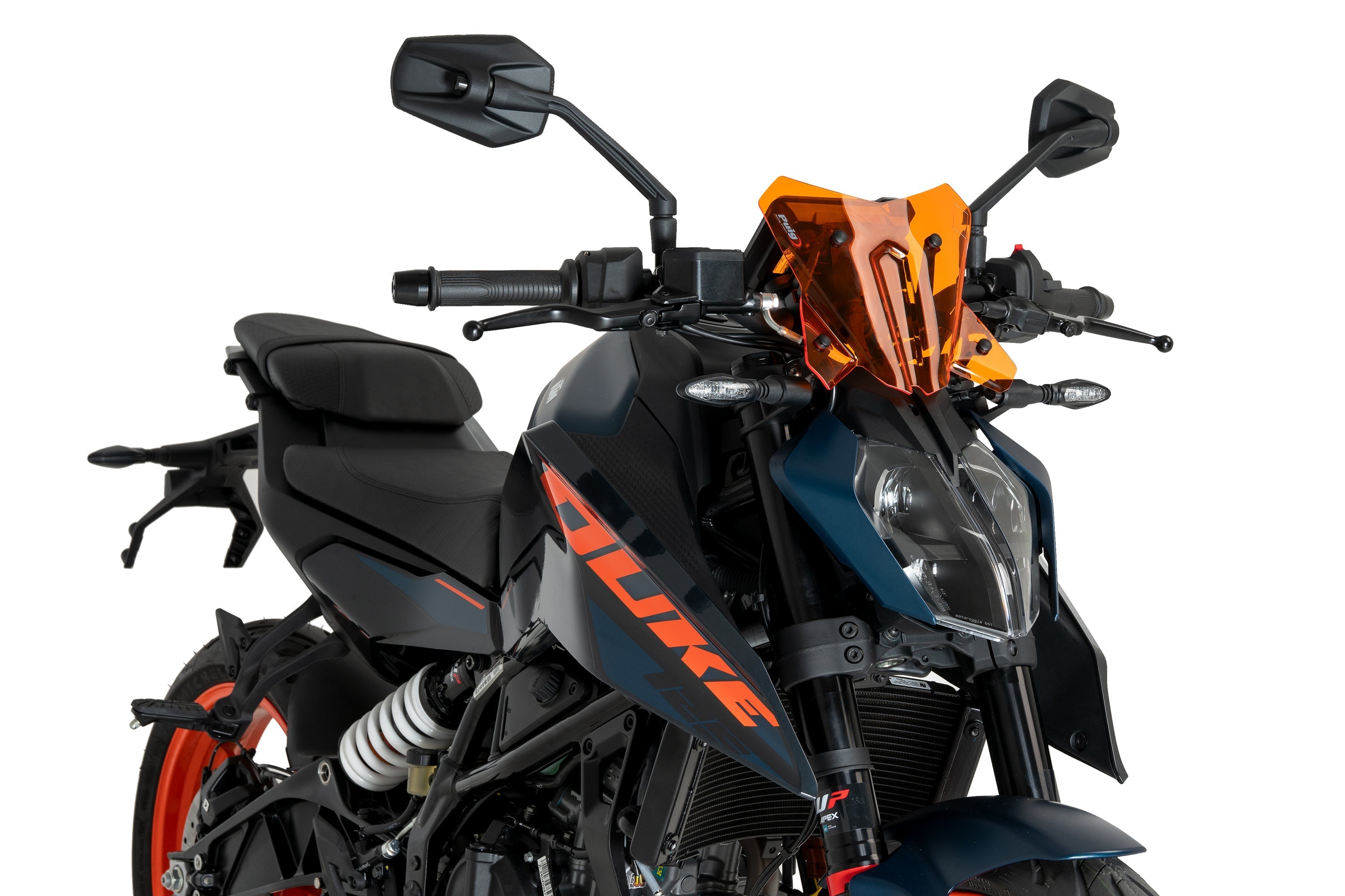 Puig Sport Screen | Orange | KTM 125/390 Duke 2024>Current -  Shop name