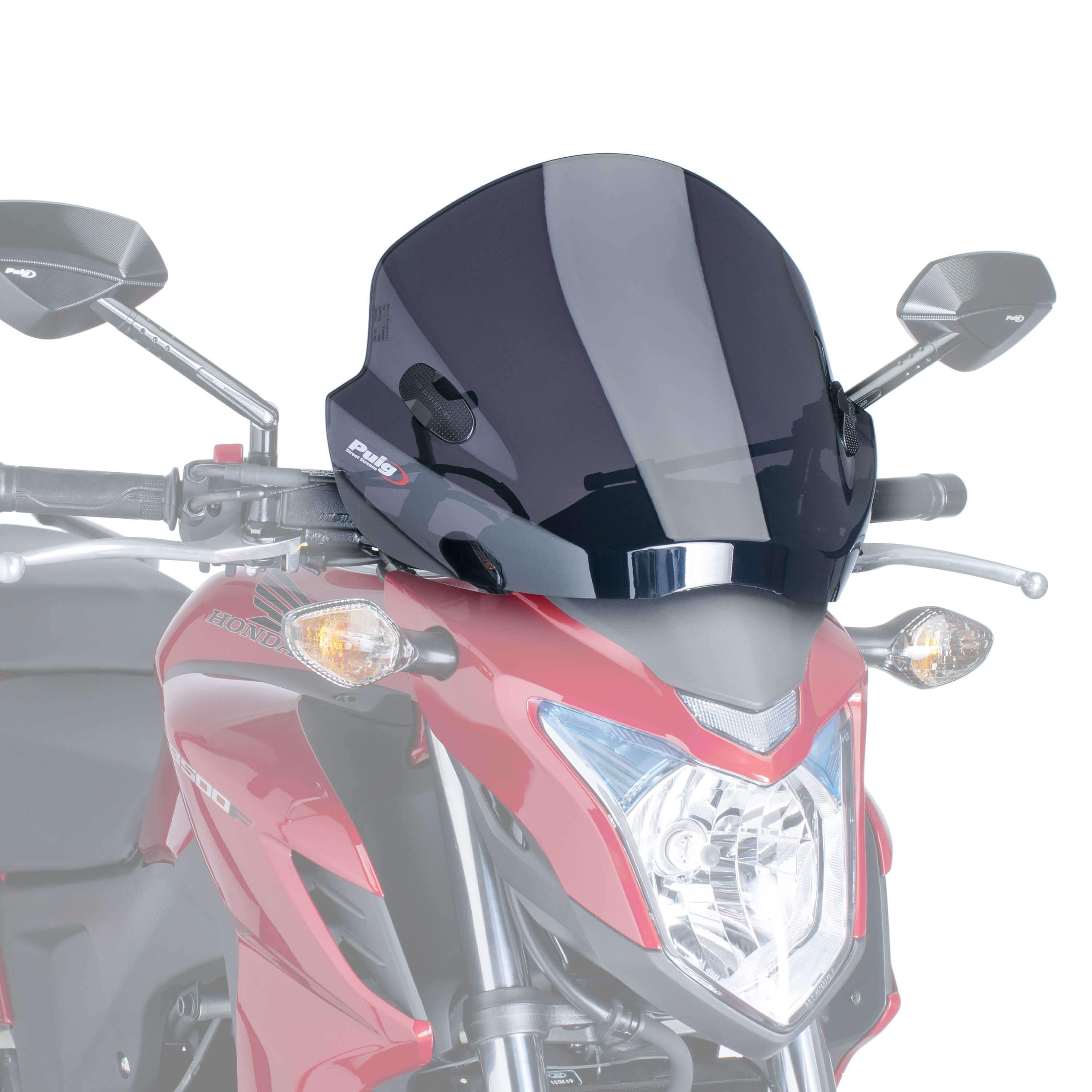 Puig Stream Screen | Dark Smoke | Triumph Bonneville T100 2013>2019-M5022F-Screens-Pyramid Motorcycle Accessories