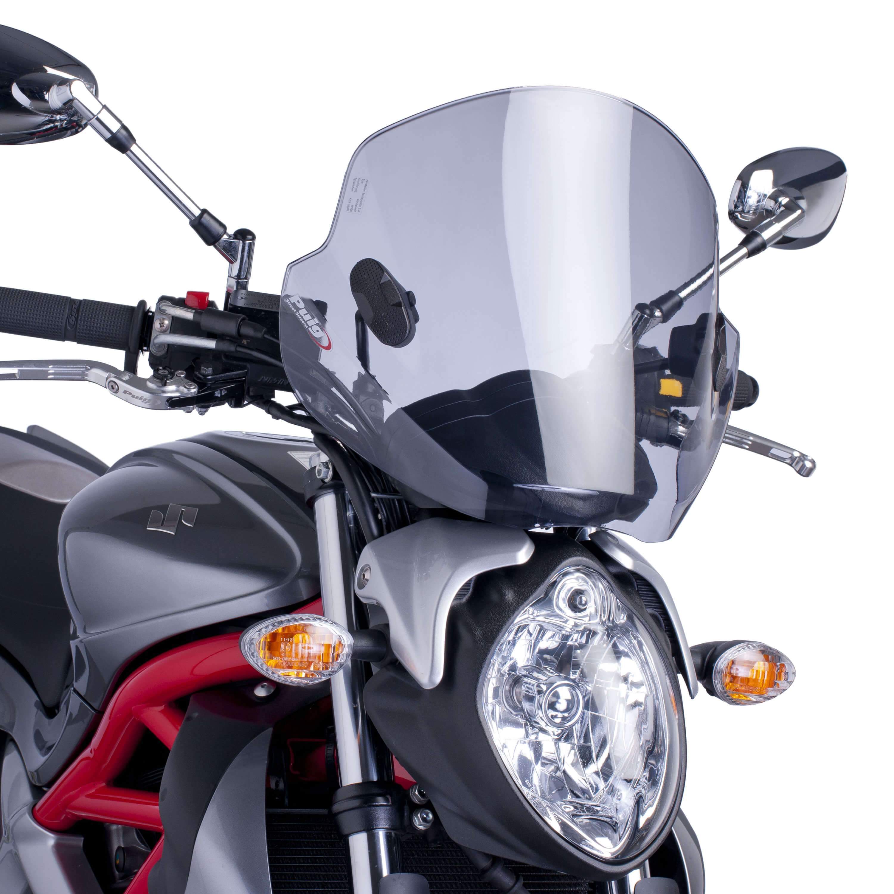 Puig Stream Screen | Light Smoke | Suzuki SV650 2003>2006-Screens-Pyramid Motorcycle Accessories