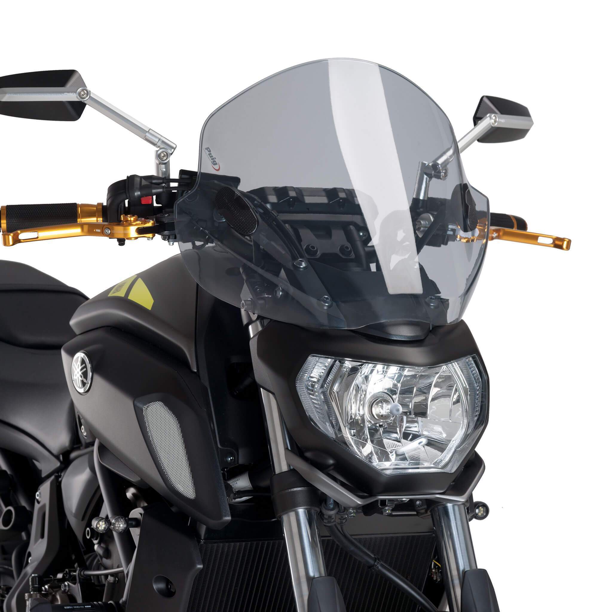 Puig Stream Screen | Light Smoke | Triumph Bonneville T100 2013>2019-M5022H-Screens-Pyramid Motorcycle Accessories