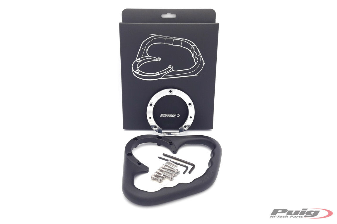Puig Tank Grab Holder | Black | Ducati 1199 Panigale 2012>2014-M9035N-Tank Grab Holder-Pyramid Motorcycle Accessories