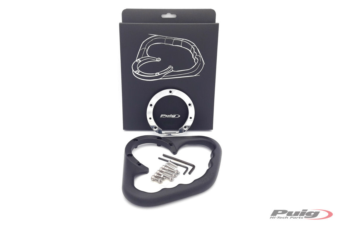 Puig Tank Grab Holder | Black | Ducati Panigale 1100 V4/V4R/V4S 2018>2024 -  Shop name