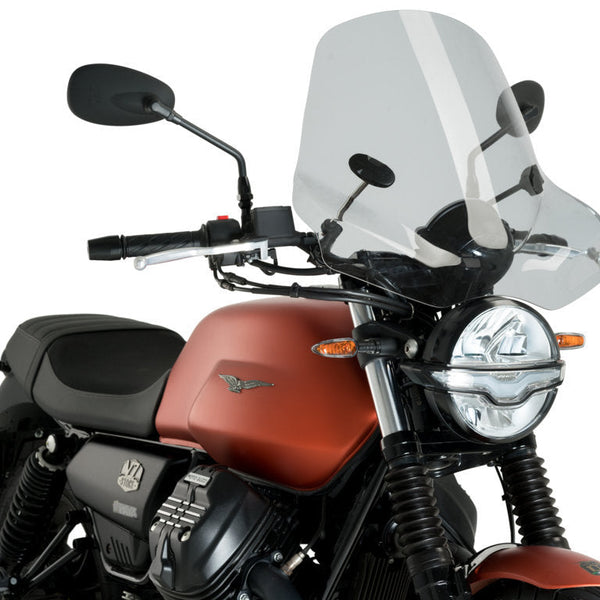 Puig Touring 2 Screen | Light Smoke | Moto Guzzi V7 Stone 850 2021>Current