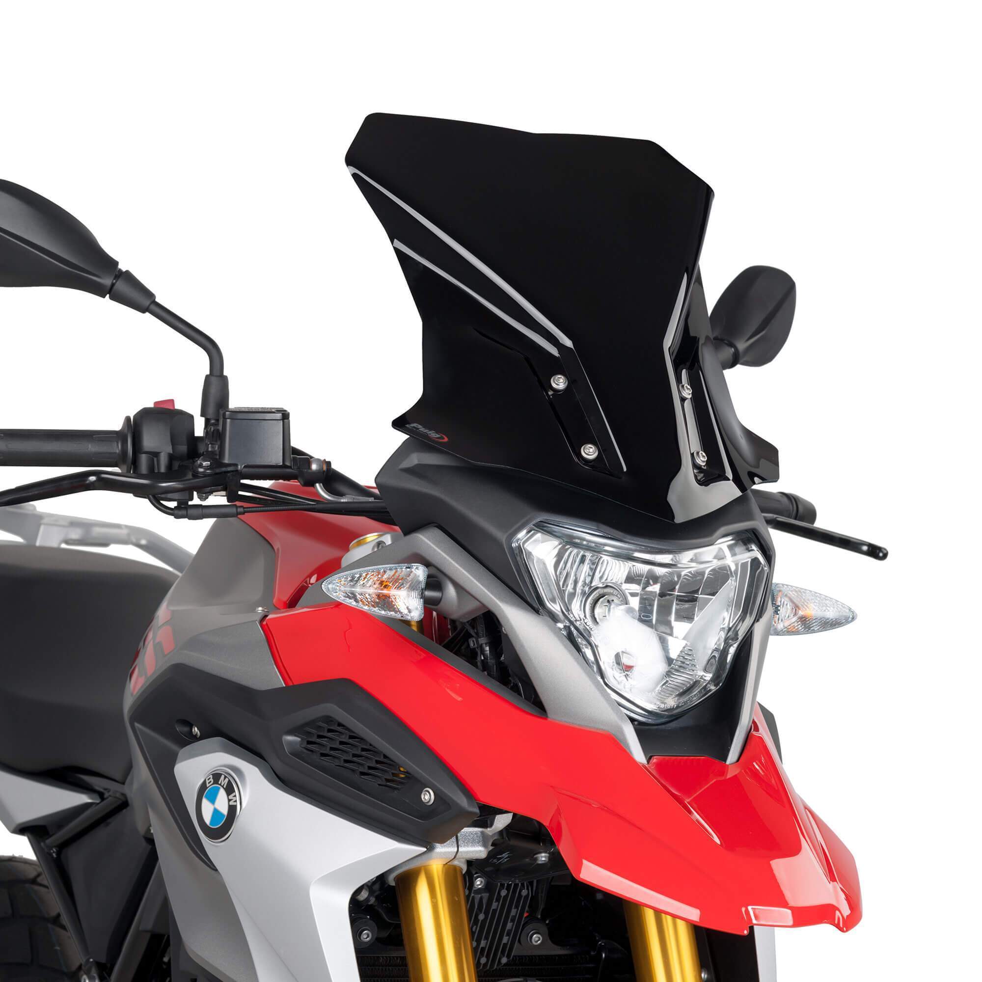 Puig Touring Screen | Black (Opaque) | BMW G 310 GS 2017>2022-M9879N-Screens-Pyramid Motorcycle Accessories