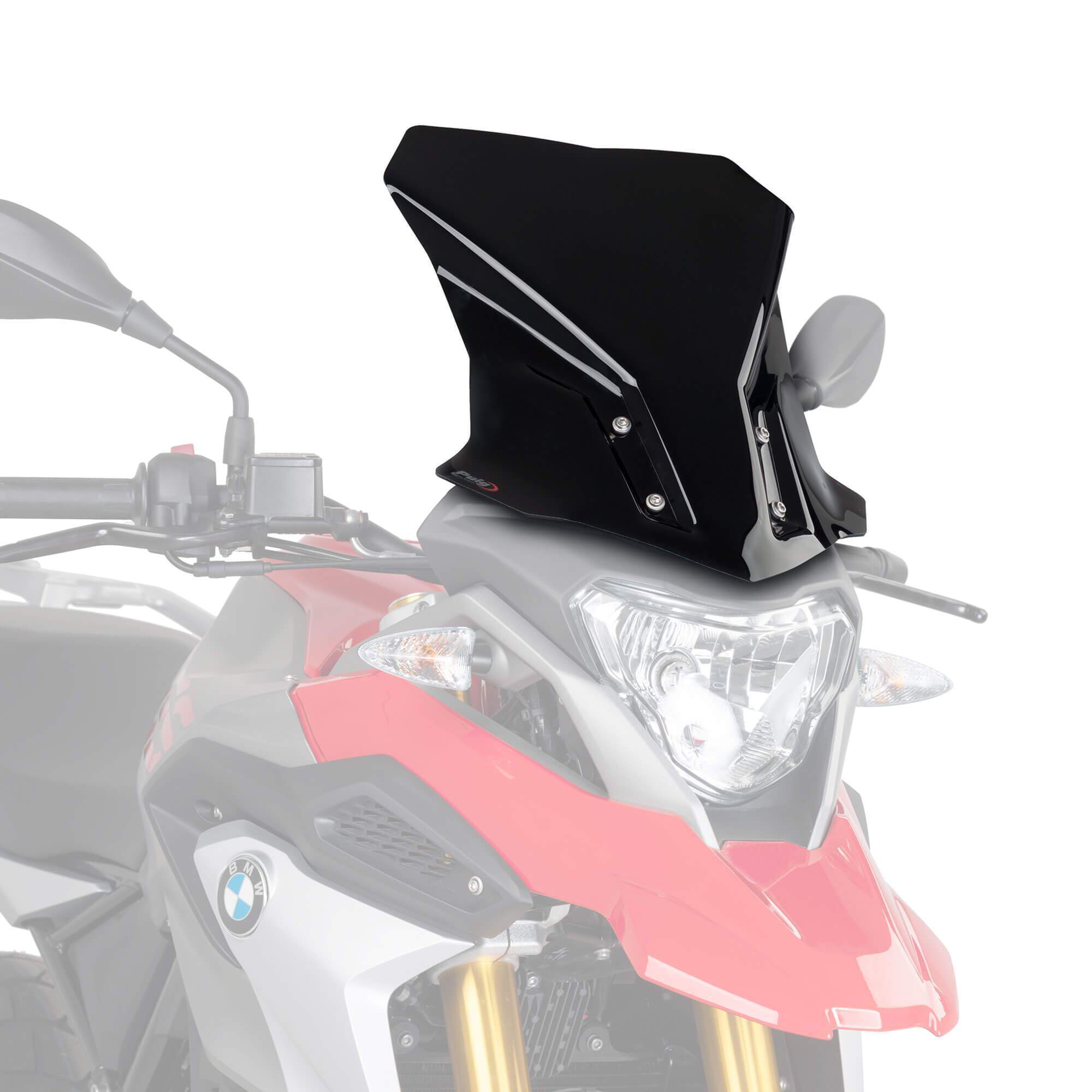 Puig Touring Screen | Black (Opaque) | BMW G 310 GS 2017>2022-M9879N-Screens-Pyramid Motorcycle Accessories