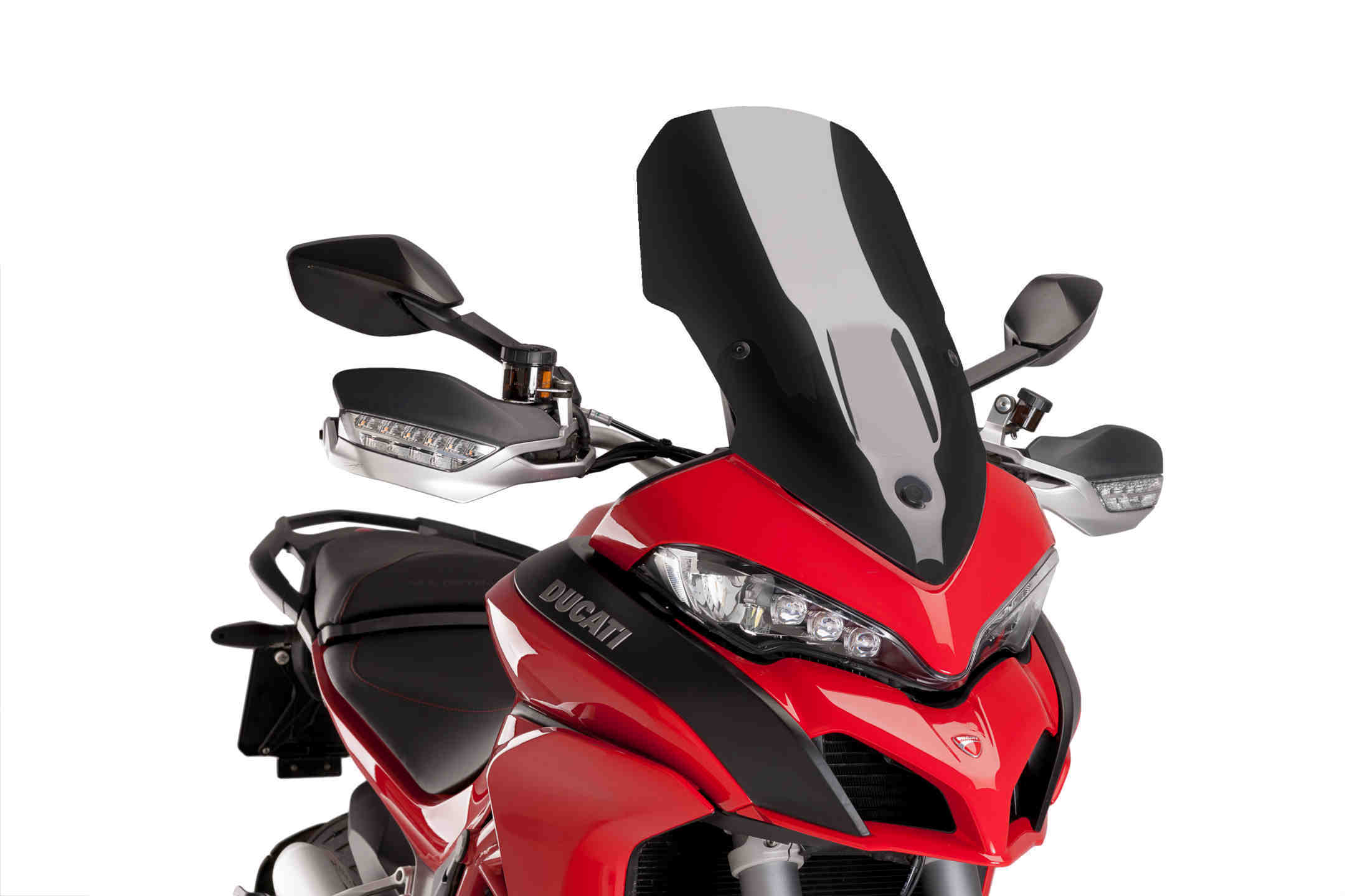Puig Touring Screen | Black (Opaque) | Ducati Multistrada 1200 Enduro 2016>2018-Screens-Pyramid Motorcycle Accessories