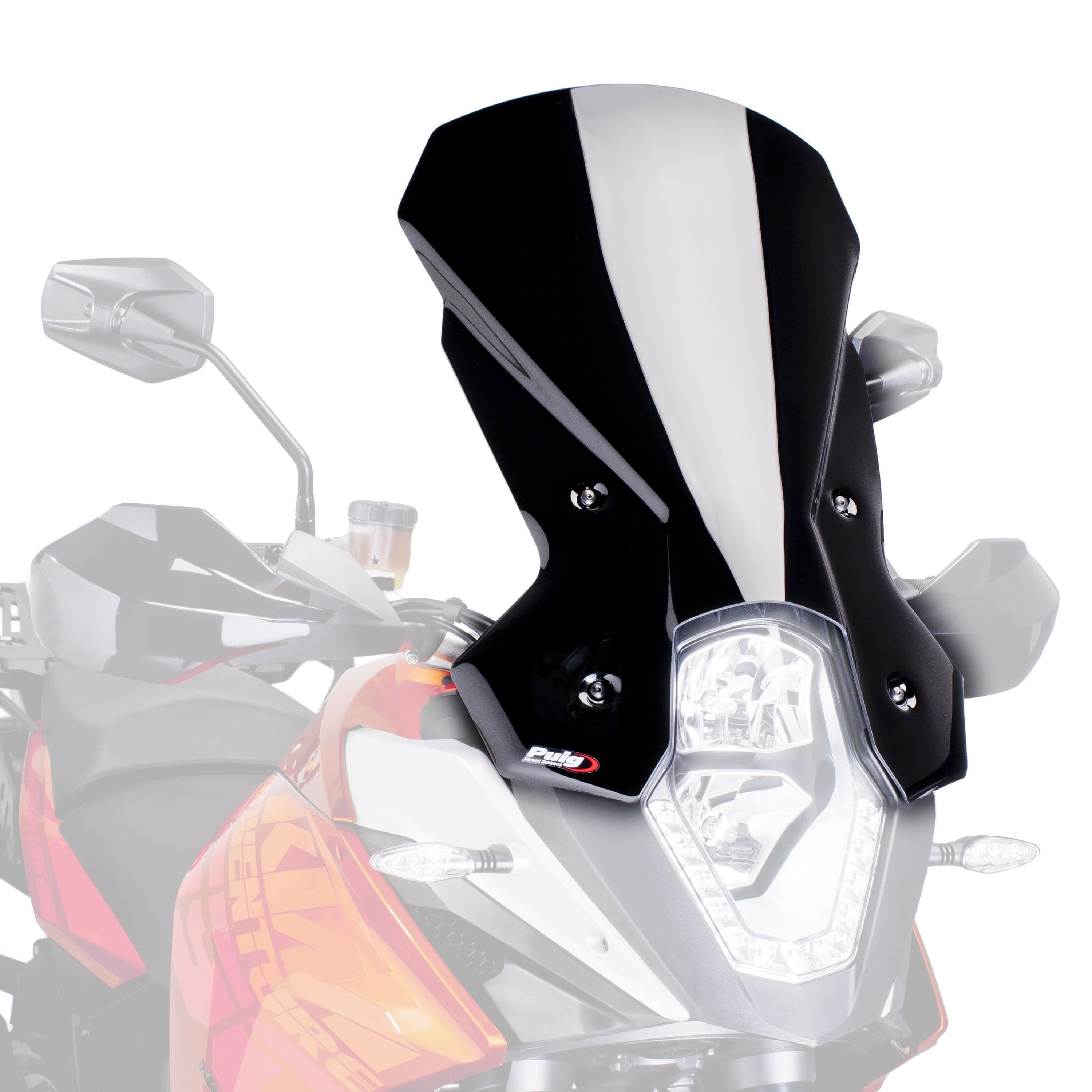 Puig Touring Screen | Black (Opaque) | KTM 1190 Adventure R 2013>2016 -  Shop name