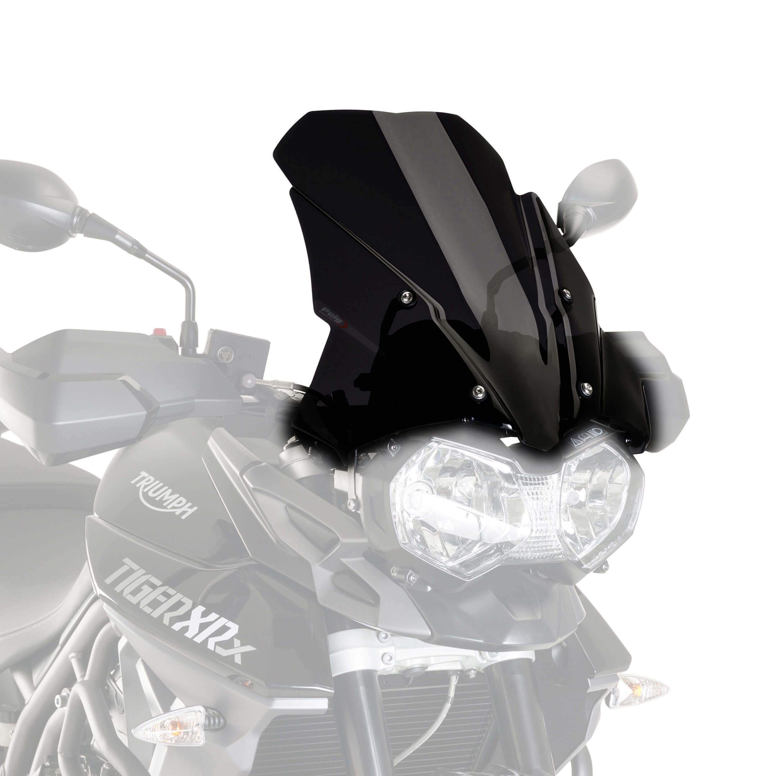 Puig Touring Screen | Black (Opaque) | Triumph Tiger 800 XR/XRT/XRX/Low 2015>2017 -  Shop name
