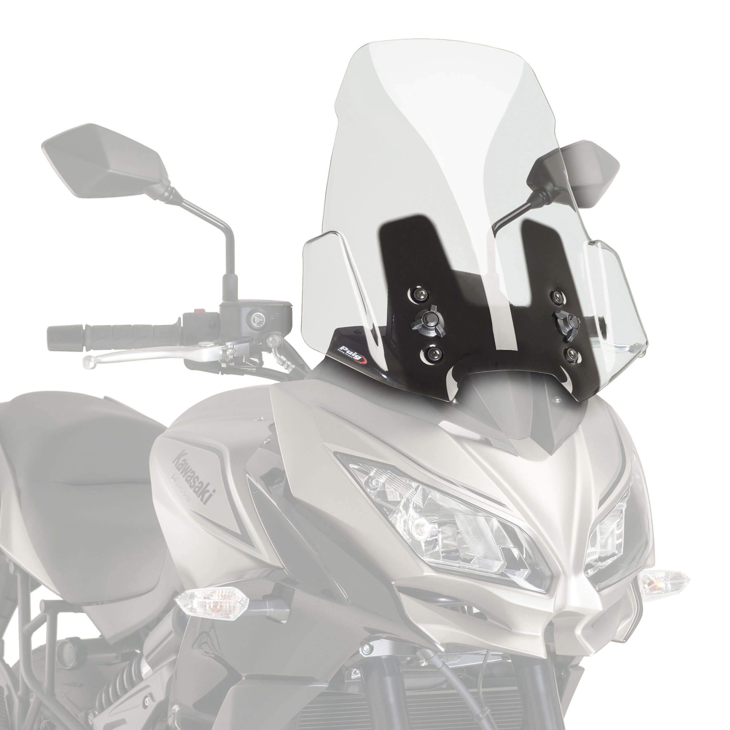 Puig Touring Screen | Clear | Kawasaki Versys 1000 2012>2023-M9421W-Screens-Pyramid Motorcycle Accessories