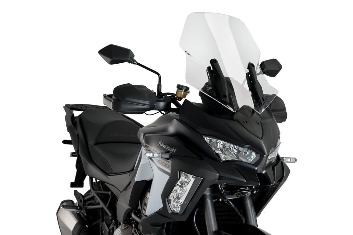Puig Touring Screen | Clear | Kawasaki Versys 1000 Grand Tourer 2019>2023-Screens-Pyramid Motorcycle Accessories