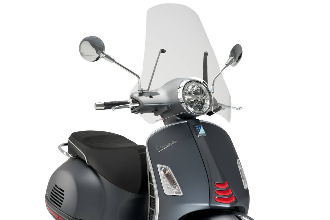 Puig Touring Screen | Clear | Piaggio Vespa GTS 125 2007>2022 -   Pyramid Motorcycle Accessories