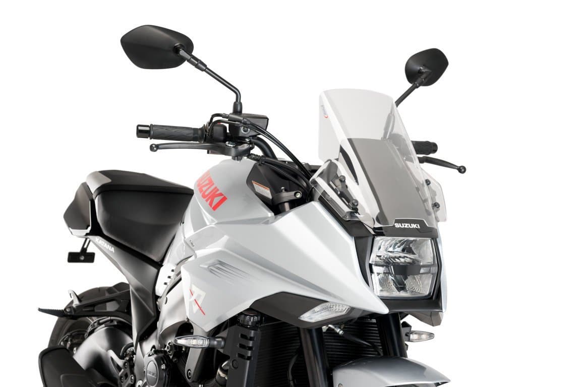 Puig Touring Screen | Clear | Suzuki Katana 2019>2022-M3637W-Screens-Pyramid Motorcycle Accessories