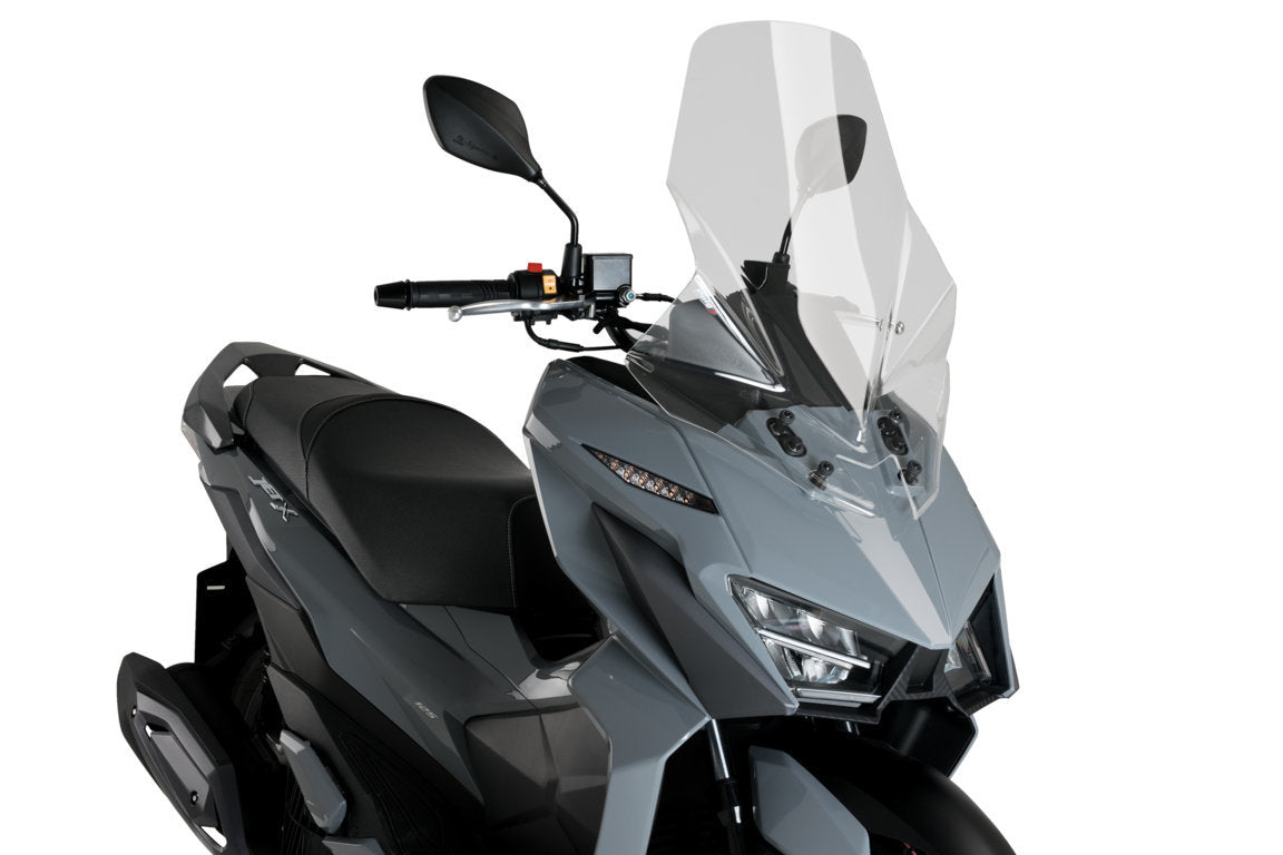 Puig Touring Screen | Clear | Sym Jet X 125 2023>Current-M21534W-Screens-Pyramid Motorcycle Accessories