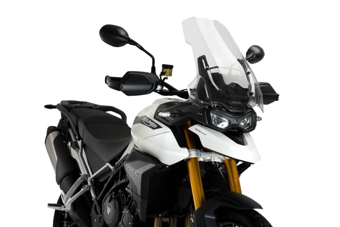 Puig Touring Screen | Clear | Triumph Tiger 900 2020>2022-M20375W-Screens-Pyramid Motorcycle Accessories