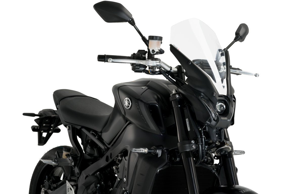 Puig Touring Screen | Clear | Yamaha MT-09 2021>2023-M20645W-Screens-Pyramid Motorcycle Accessories