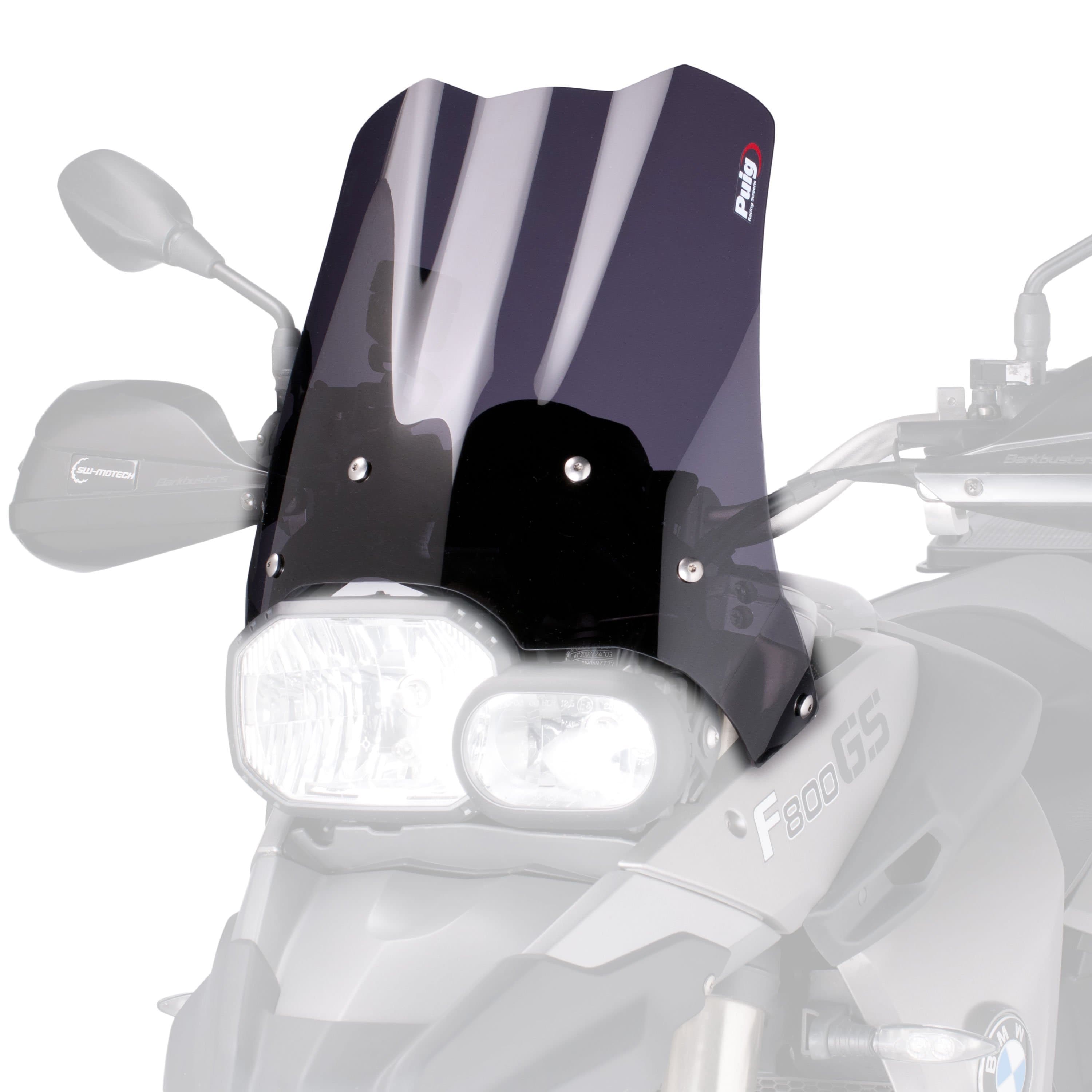Puig Touring Screen | Dark Smoke | BMW F 800 GS 2008>2017-Screens-Pyramid Motorcycle Accessories