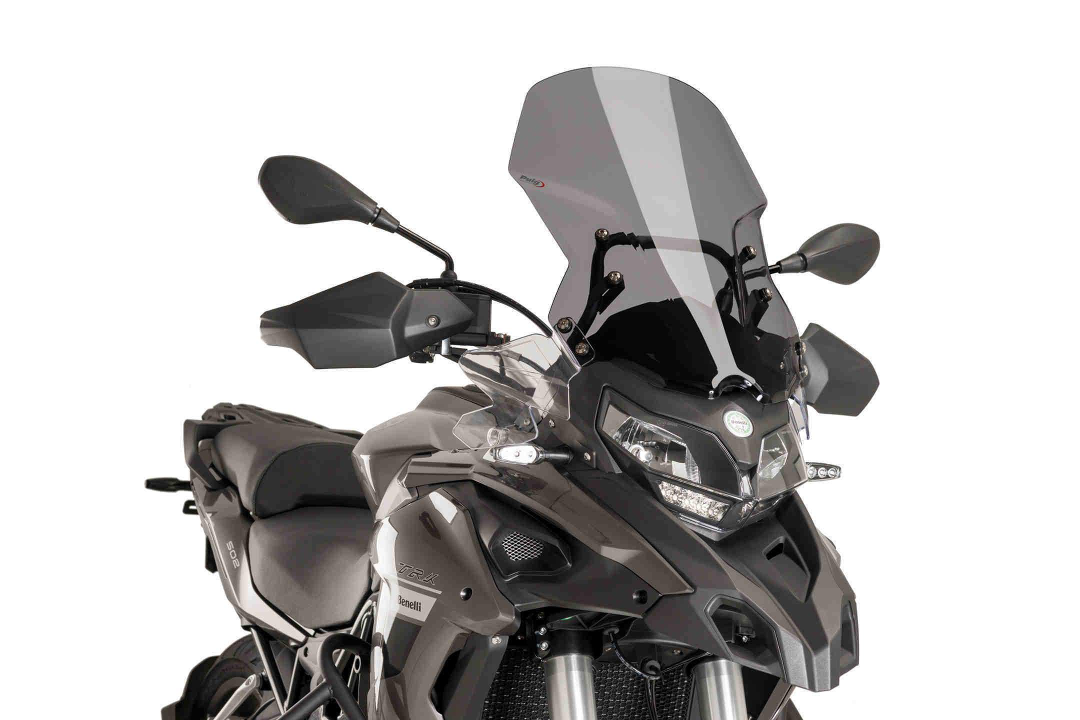 Puig Touring Screen | Dark Smoke | Benelli TRK 502 2016>2023-M9485F-Screens-Pyramid Motorcycle Accessories