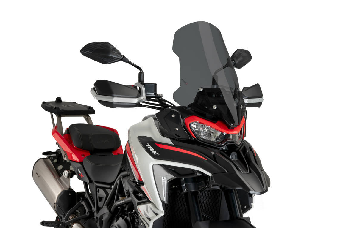 Puig Touring Screen | Dark Smoke | Benelli TRK 702/702X 2023>Current-M21754F-Screens-Pyramid Motorcycle Accessories