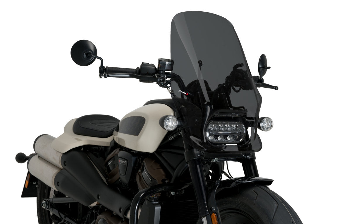 Puig Touring Screen | Dark Smoke | Harley Davidson Sportster S (RH1250S) 2021>Current -  Shop name