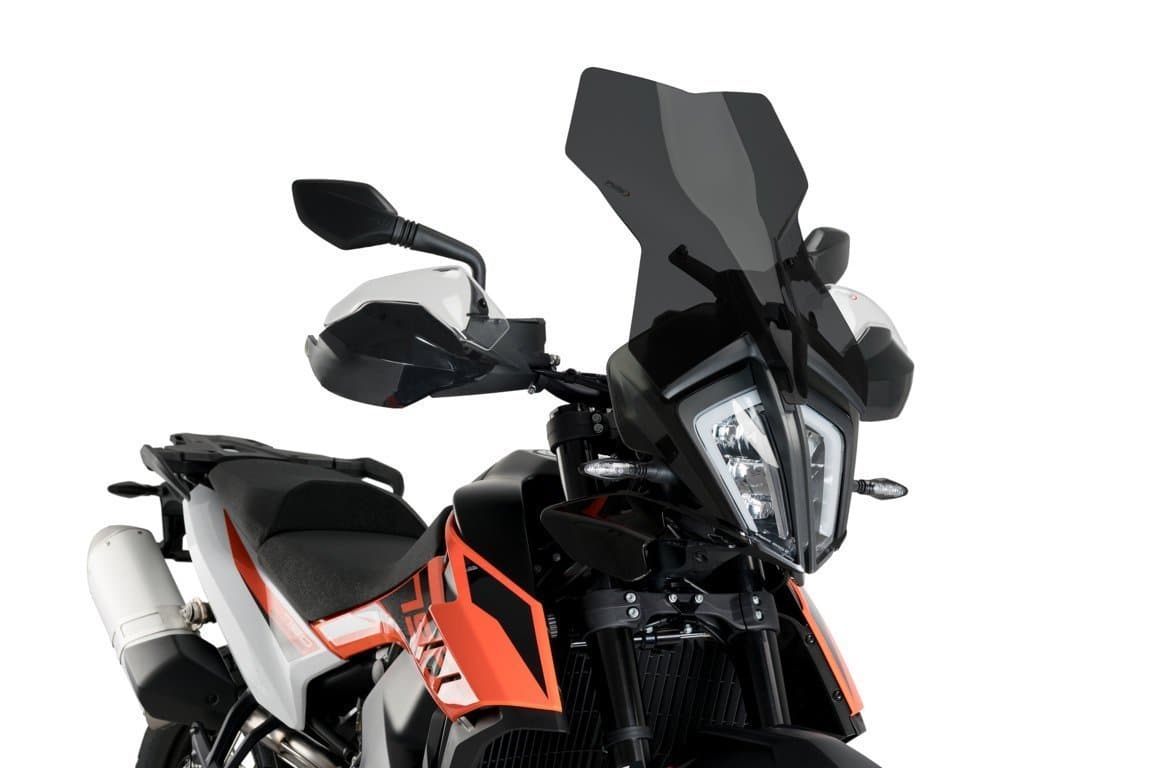 Puig Touring Screen | Dark Smoke | KTM 790 Adventure 2019>2020-M3587F-Screens-Pyramid Motorcycle Accessories