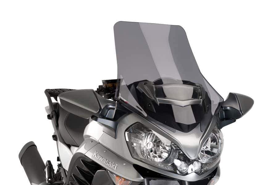 Puig Touring Screen | Dark Smoke | Kawasaki GTR 1400 2015>2020-M7628F-Screens-Pyramid Motorcycle Accessories