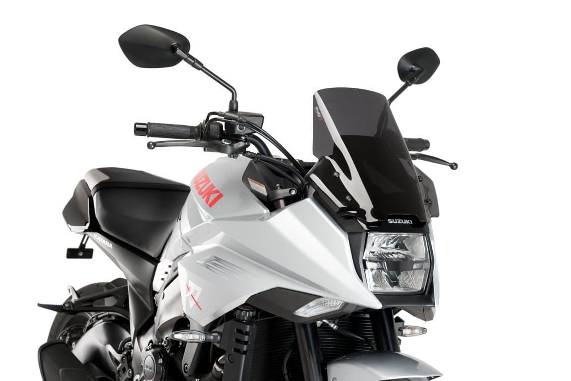 Puig Touring Screen | Dark Smoke | Suzuki Katana 2019>2022-M3637F-Screens-Pyramid Motorcycle Accessories