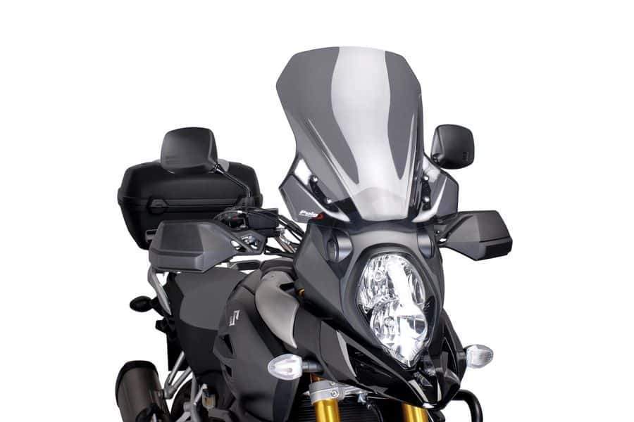Puig Touring Screen | Dark Smoke | Suzuki V-Strom 1000XT 2017>2019-M7229F-Screens-Pyramid Motorcycle Accessories