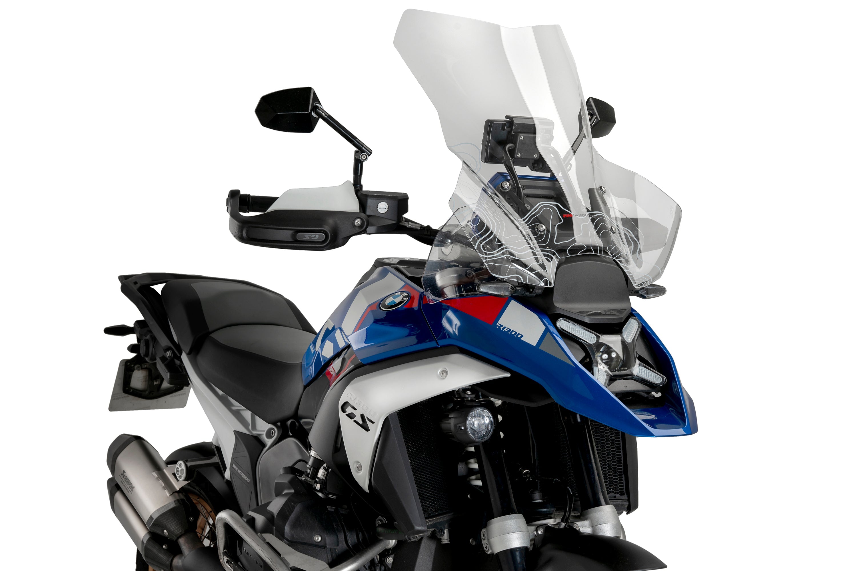 Puig Touring Screen | Graphics | BMW R 1300 GS with Radar/without Enduro Pack 2023>Current-Screens-Pyramid Motorcycle Accessories