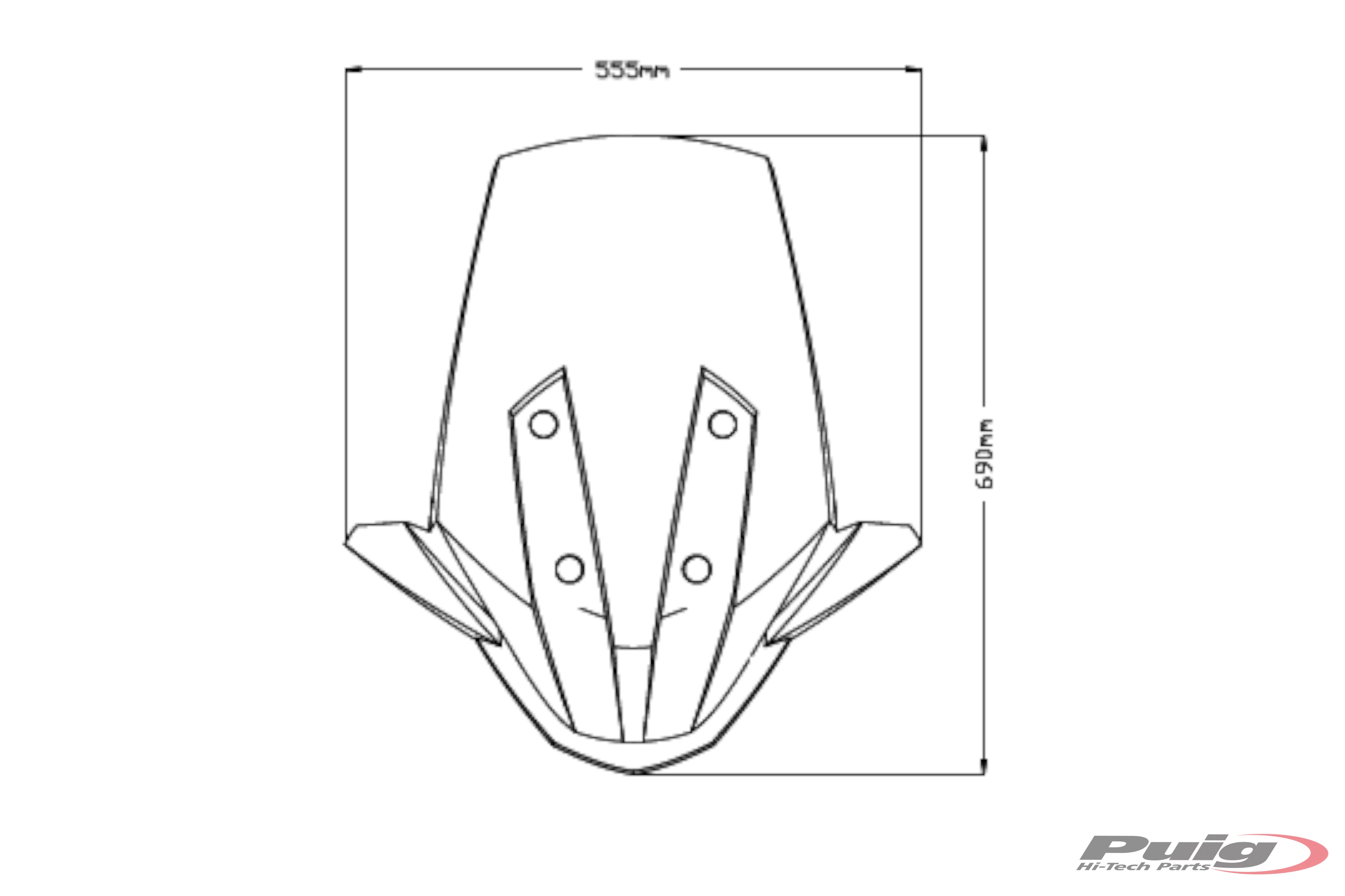 Puig 21260H Touring Screen Smoke