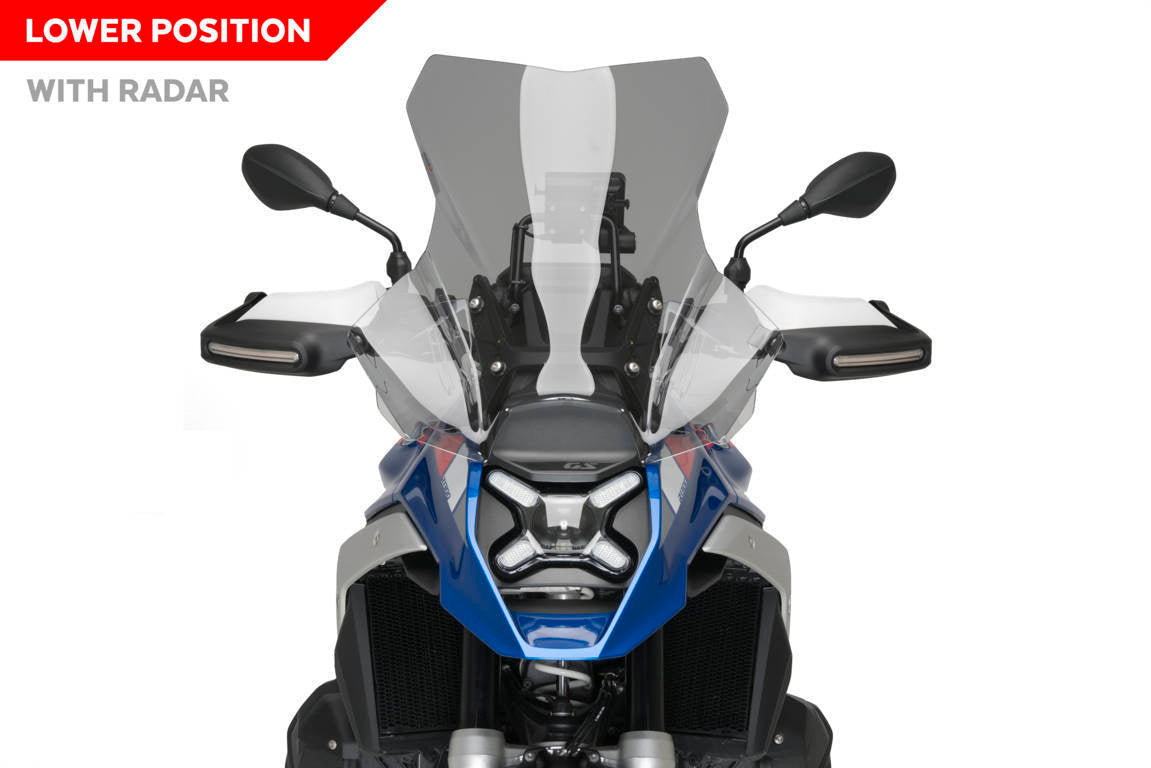 Puig Touring Screen | Light Smoke | BMW R 1300 GS with Radar/without Enduro Pack 2023>Current-Screens-Pyramid Motorcycle Accessories