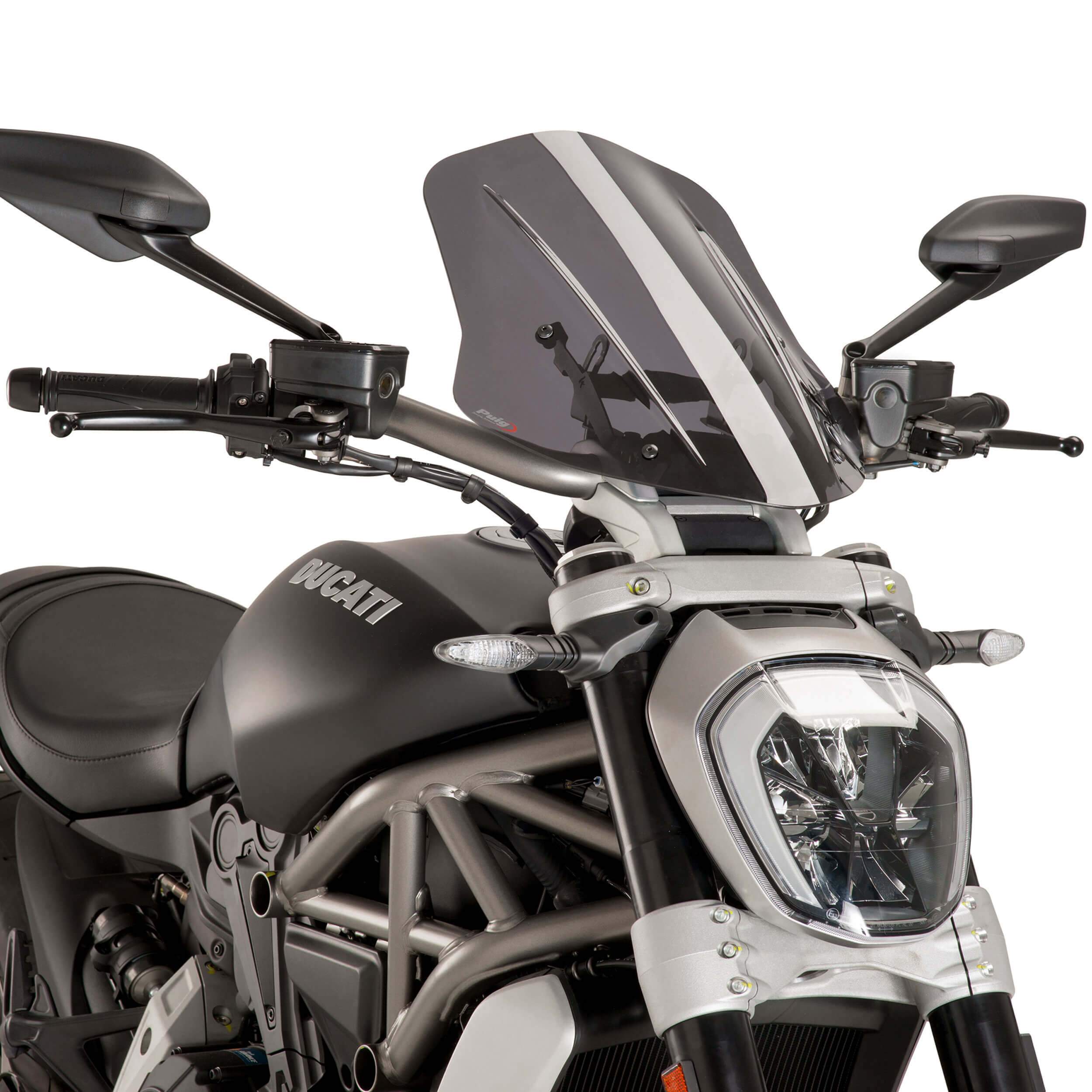 Puig Touring Screen | Light Smoke | Ducati X Diavel 2016>Current-Screens-Pyramid Motorcycle Accessories