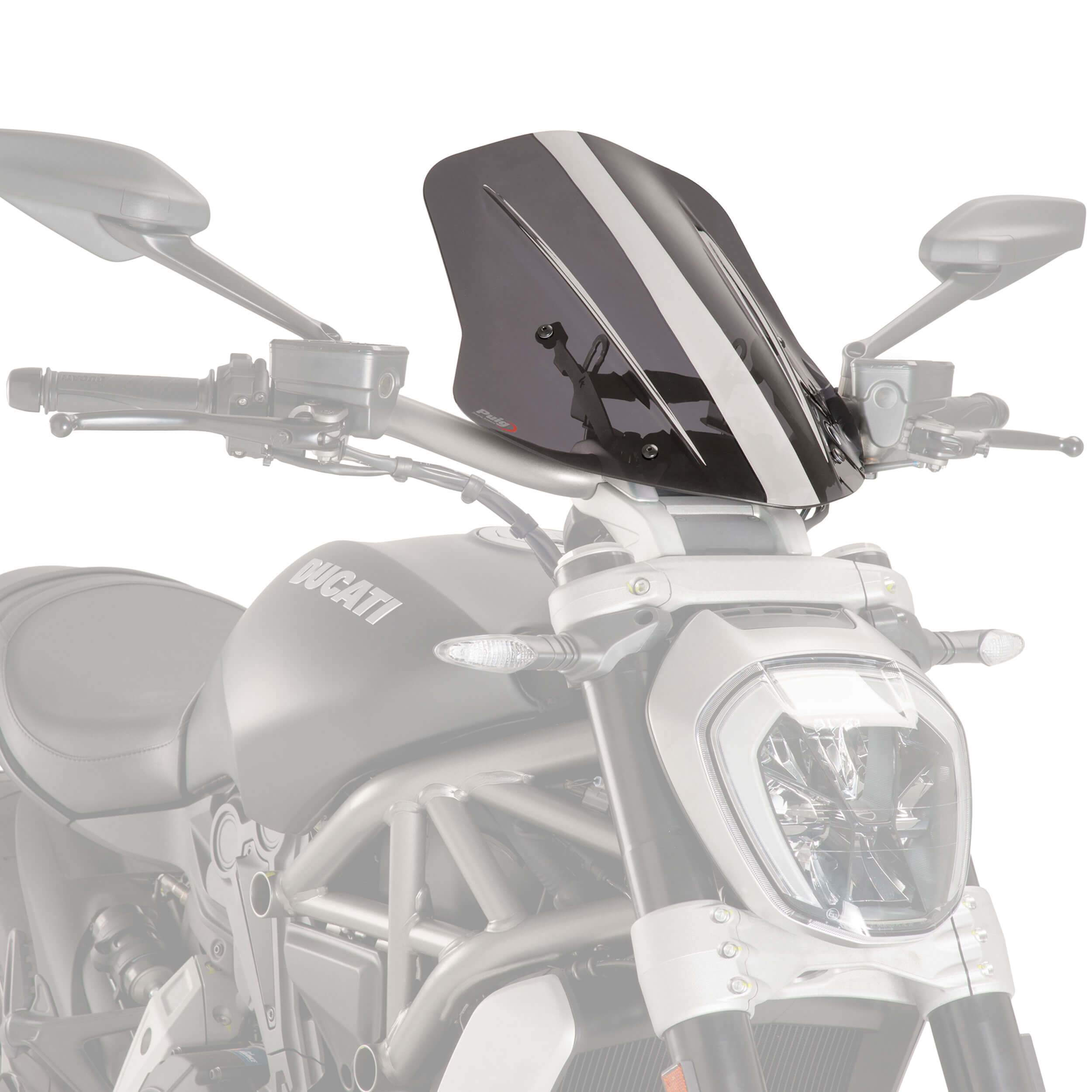 Puig Touring Screen | Light Smoke | Ducati X Diavel 2016>Current-Screens-Pyramid Motorcycle Accessories