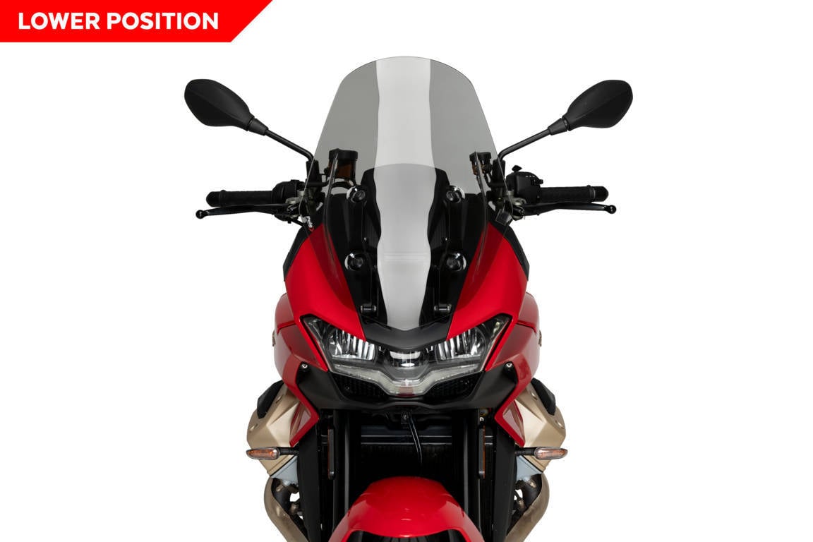 Puig Touring Screen | Light Smoke | Moto Guzzi V100 Mandello / S 2023>Current-M21484H-Screens-Pyramid Motorcycle Accessories